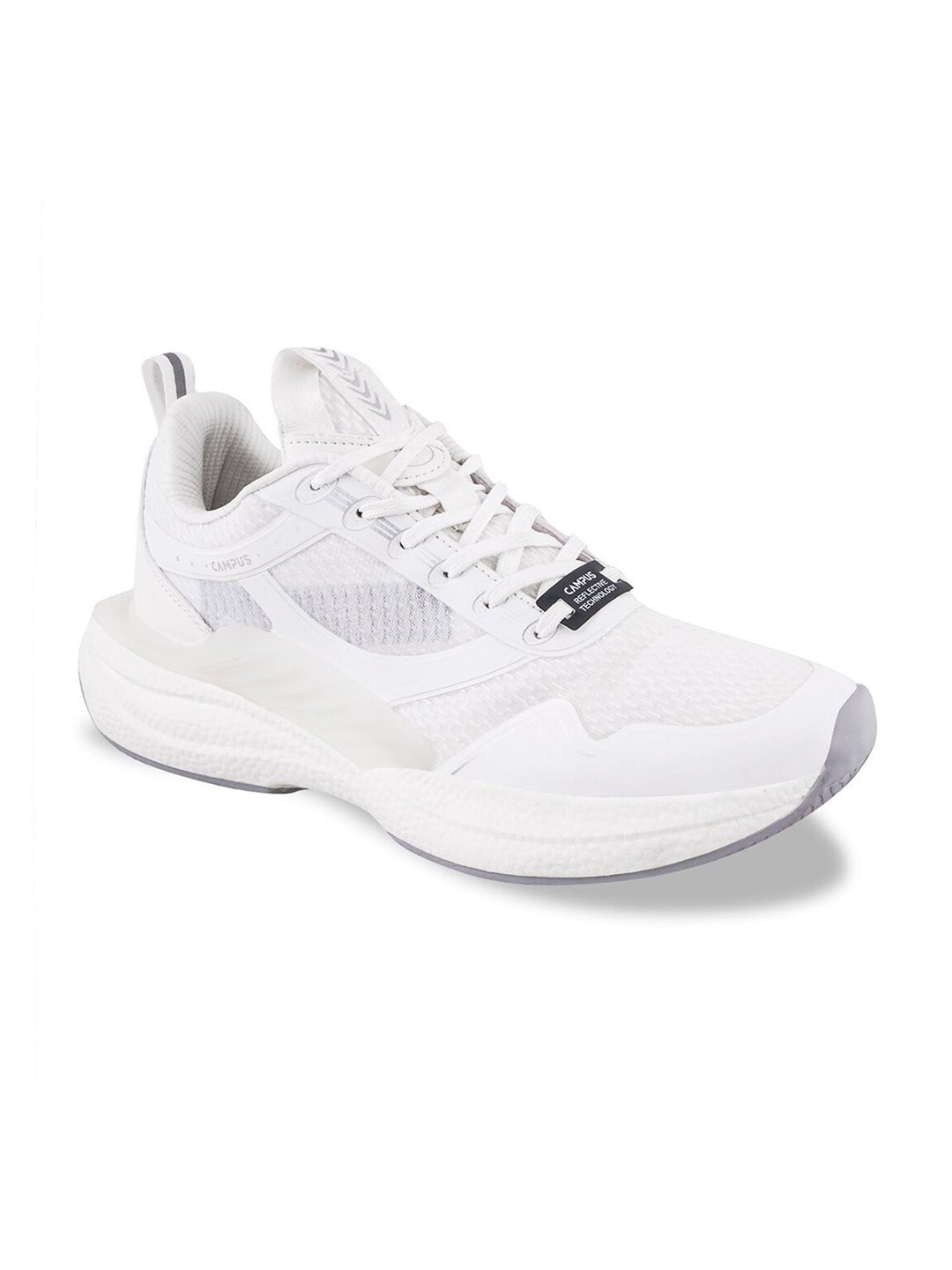 Campus Speck Men Mesh Nitroboost Tech Running Sports Shoes, White