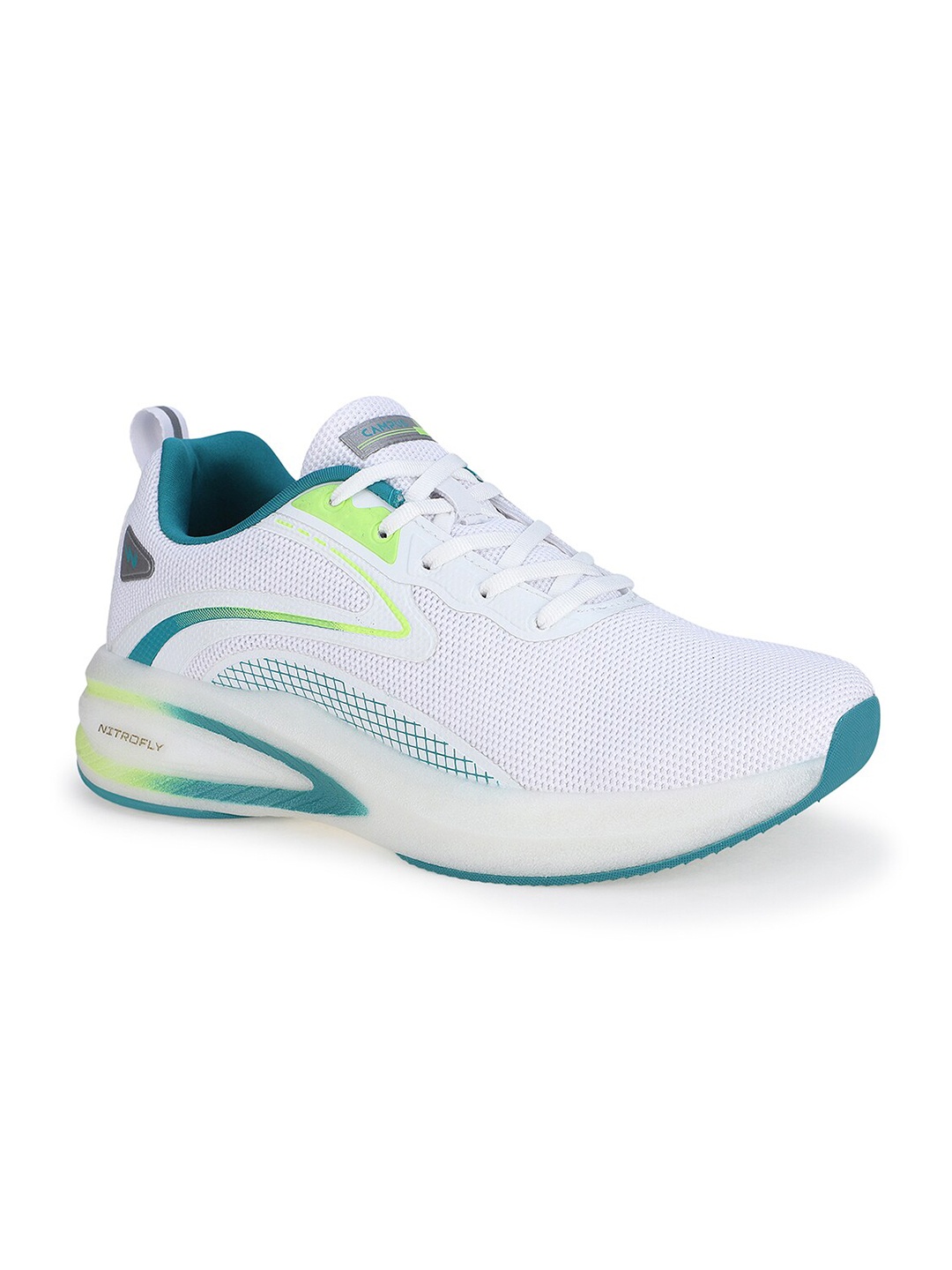 

Campus Men Mesh Running Shoes, White