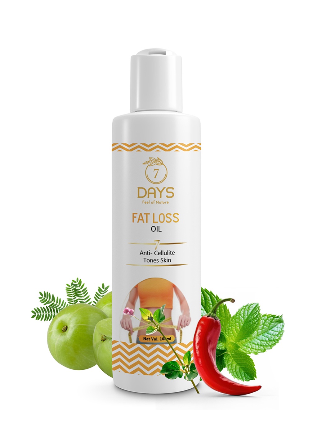 

7 Days Fat Burner Oil for Boots Metabolism for Men & Women - 100ml, Tan