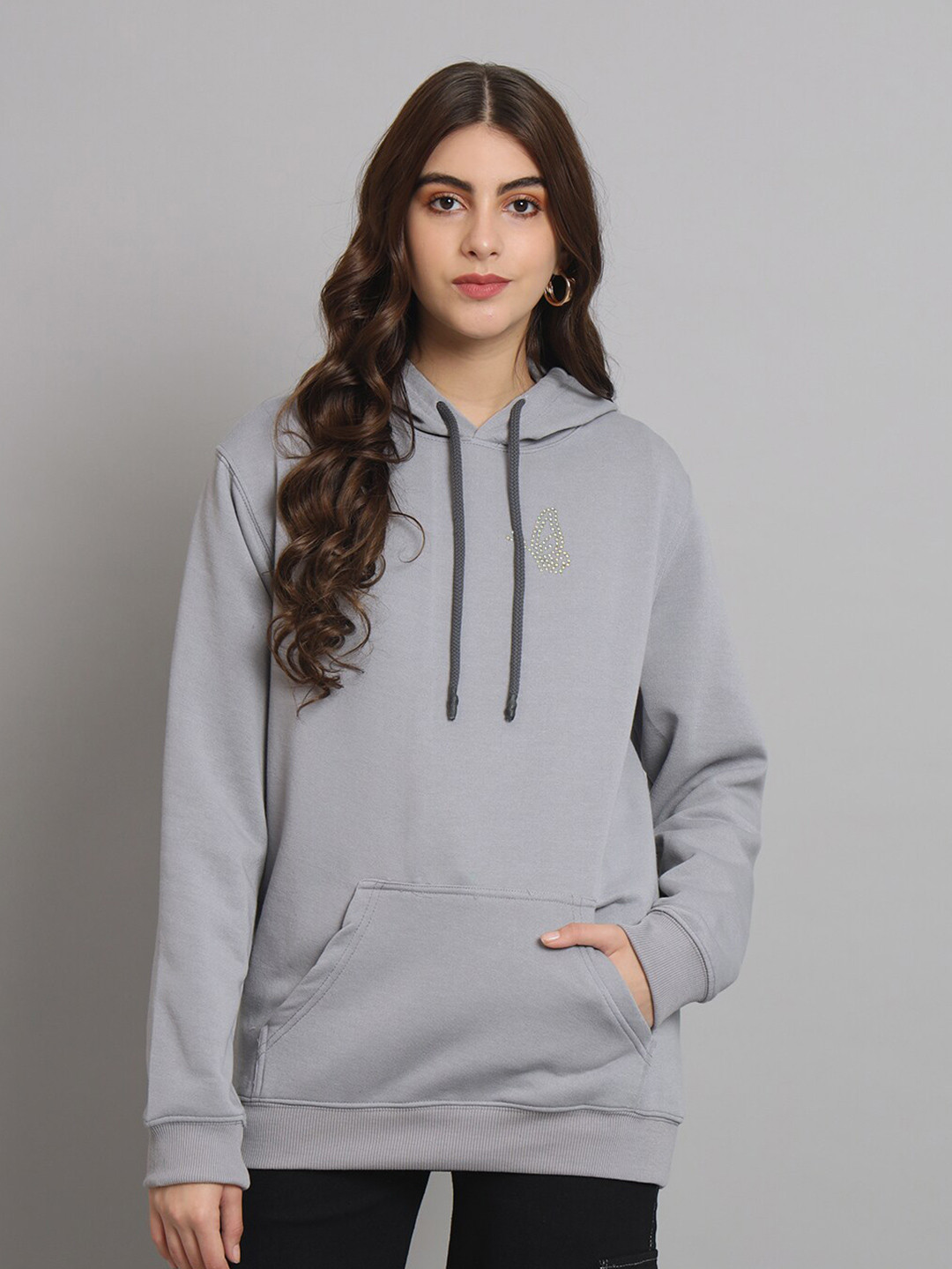 

urSense Hooded Fleece Sweatshirt, Grey