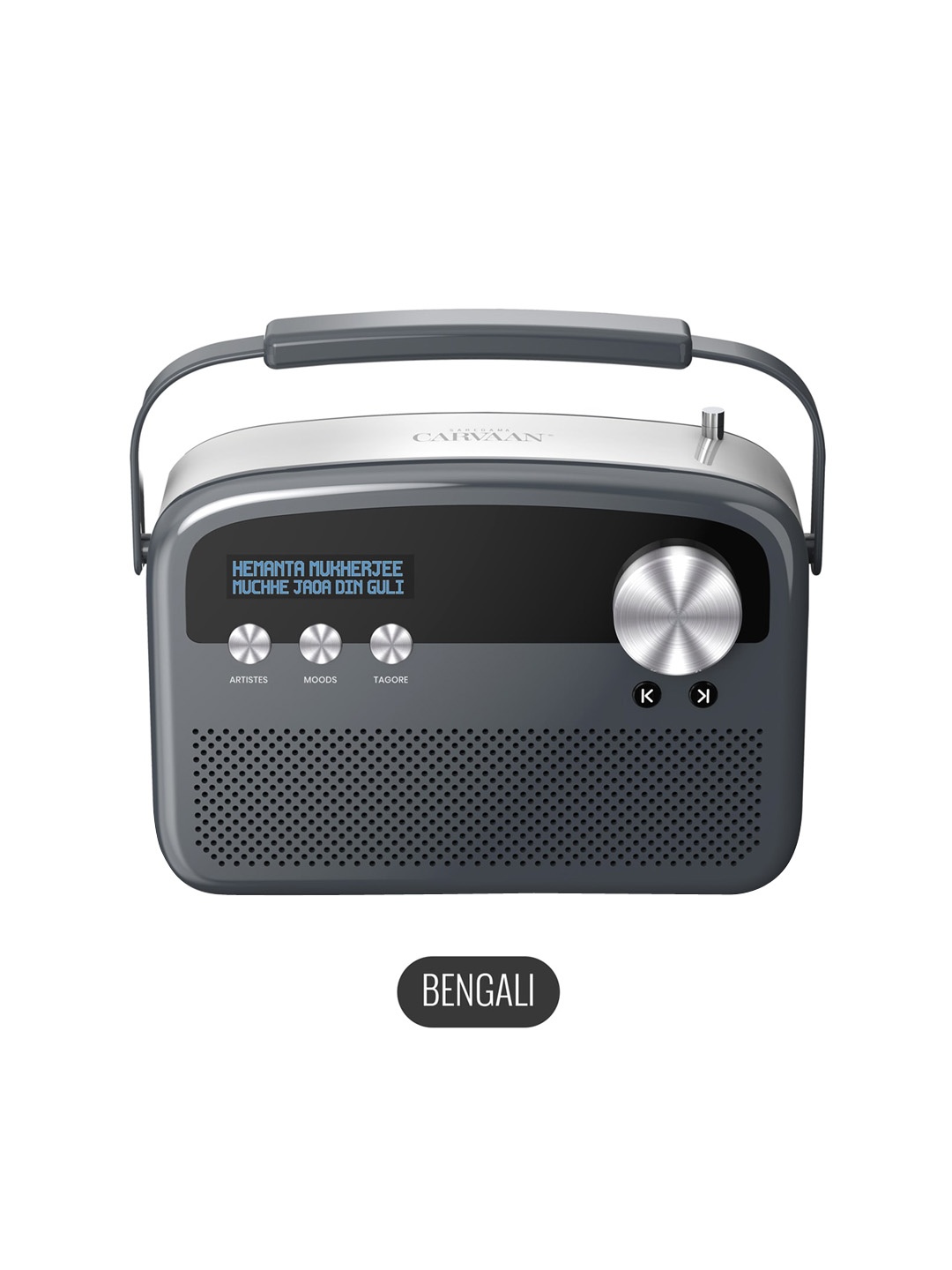 

Saregama Carvaan Lite Bengali - Music Player with 3000 Pre-loaded Evergreen Songs, Grey