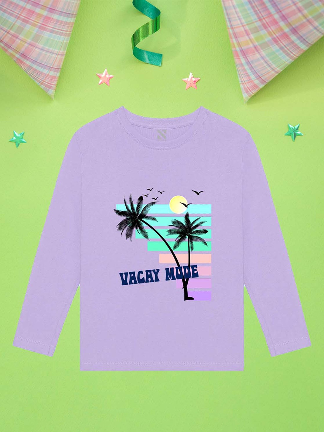 

NUSYL Boys Graphic Printed Cotton T-shirt, Purple