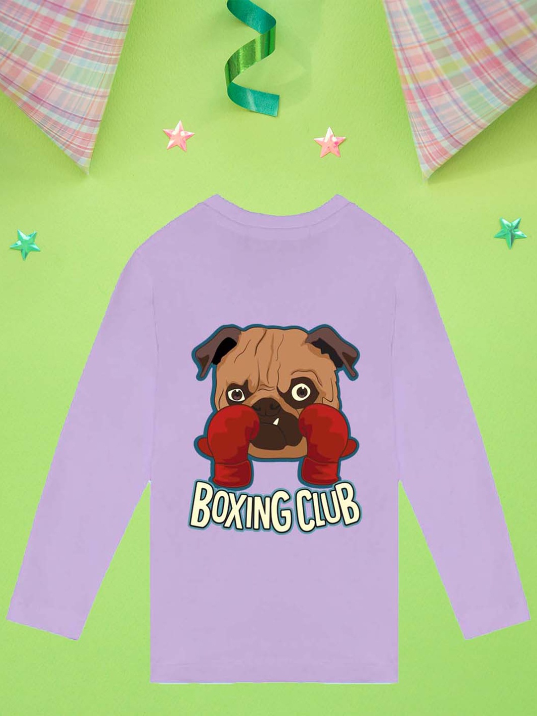 

NUSYL Boys Graphic Printed Cototn T-shirt, Purple