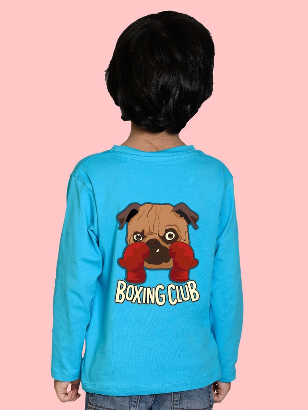 

NUSYL Boys Graphic Printed Cotton T-shirt, Blue