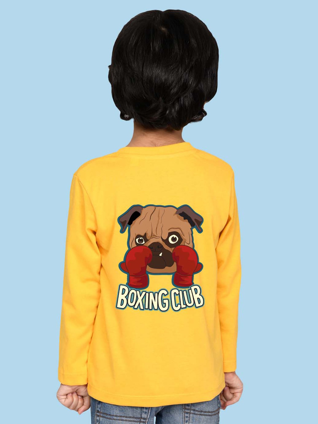 

NUSYL Boys Graphic Printed Cotton T-shirt, Yellow