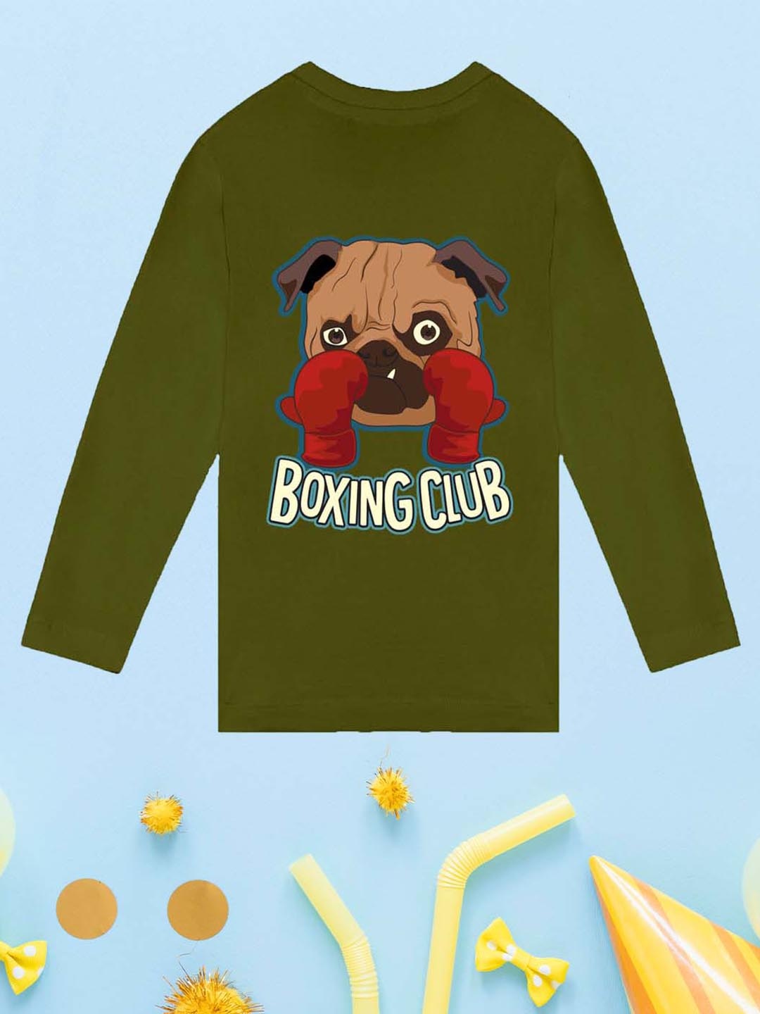 

NUSYL Boys Graphic Printed Cotton T-shirt, Green