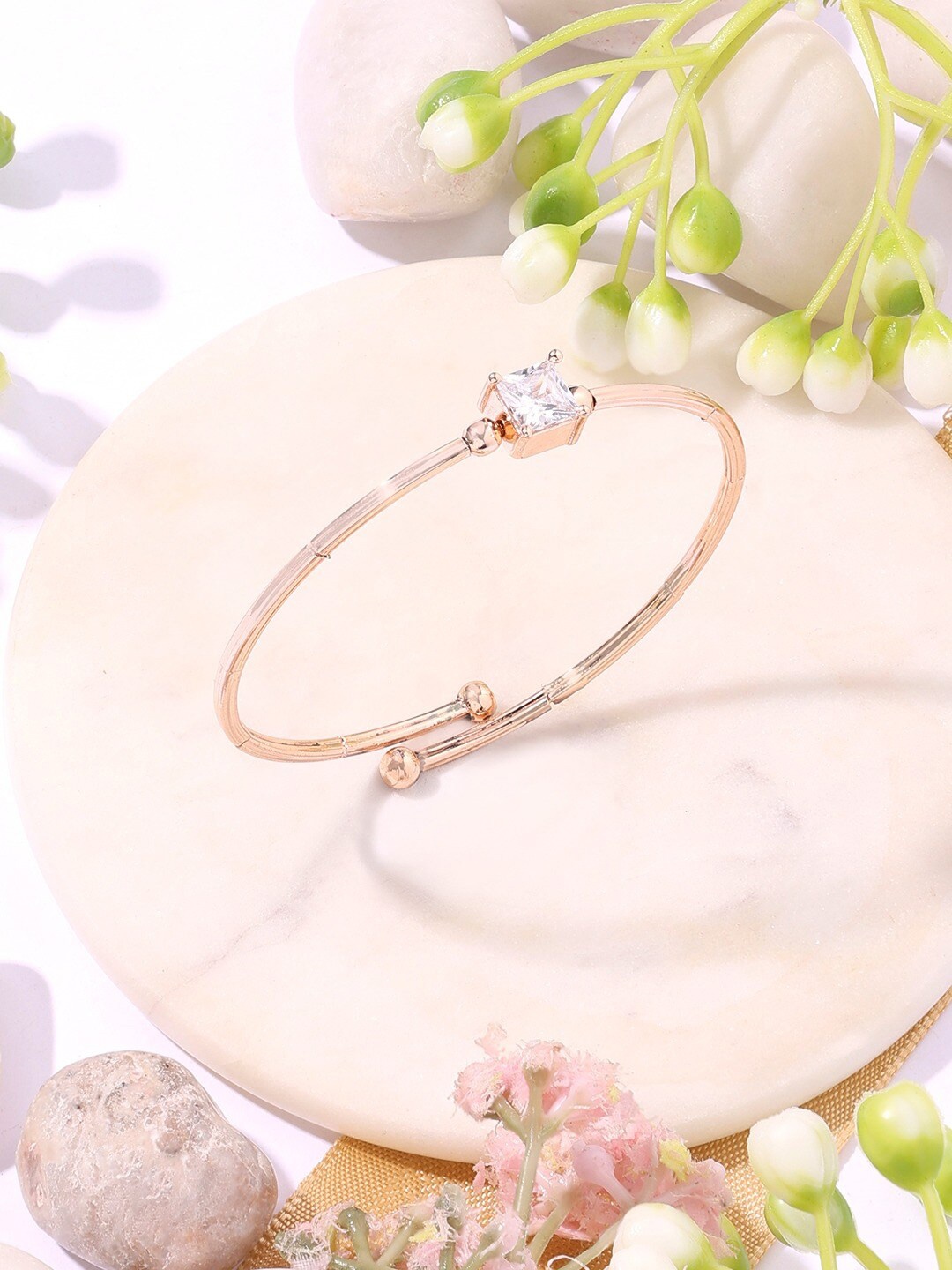 

AMI Rose Gold Plated Kada Bracelet
