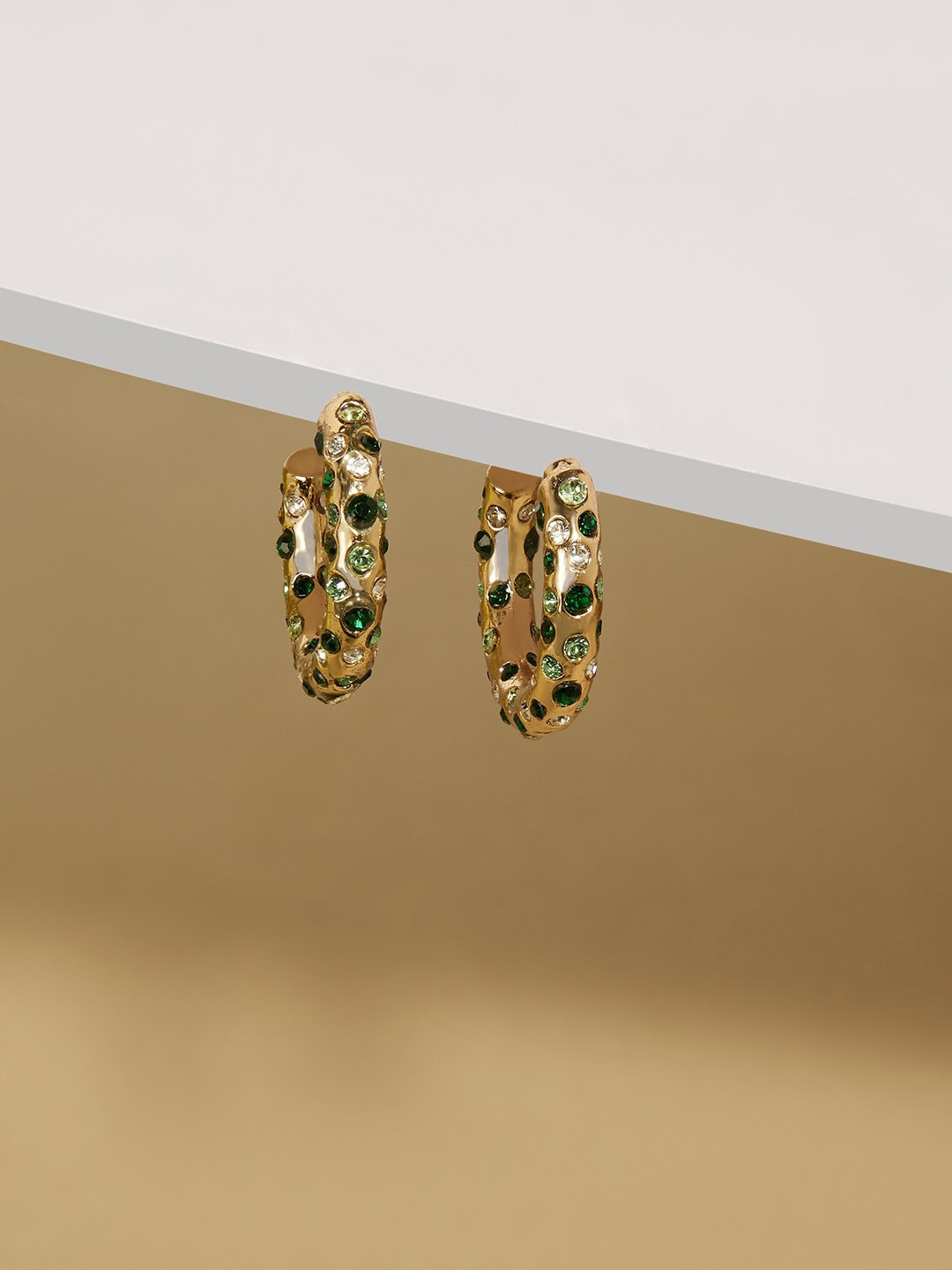 

AMI Gold-Plated Contemporary Hoop Earrings