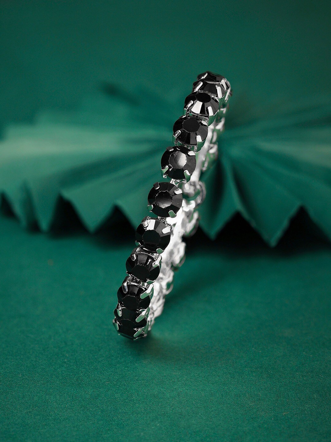 AMI Silver Plated Kada Bracelet