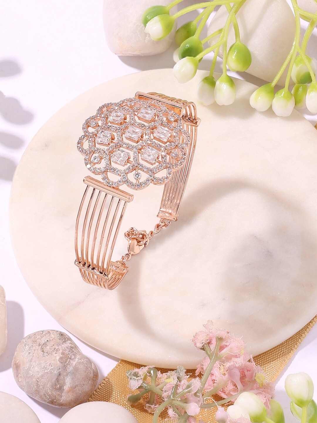 

AMI Rose Gold Plated Kada Bracelet