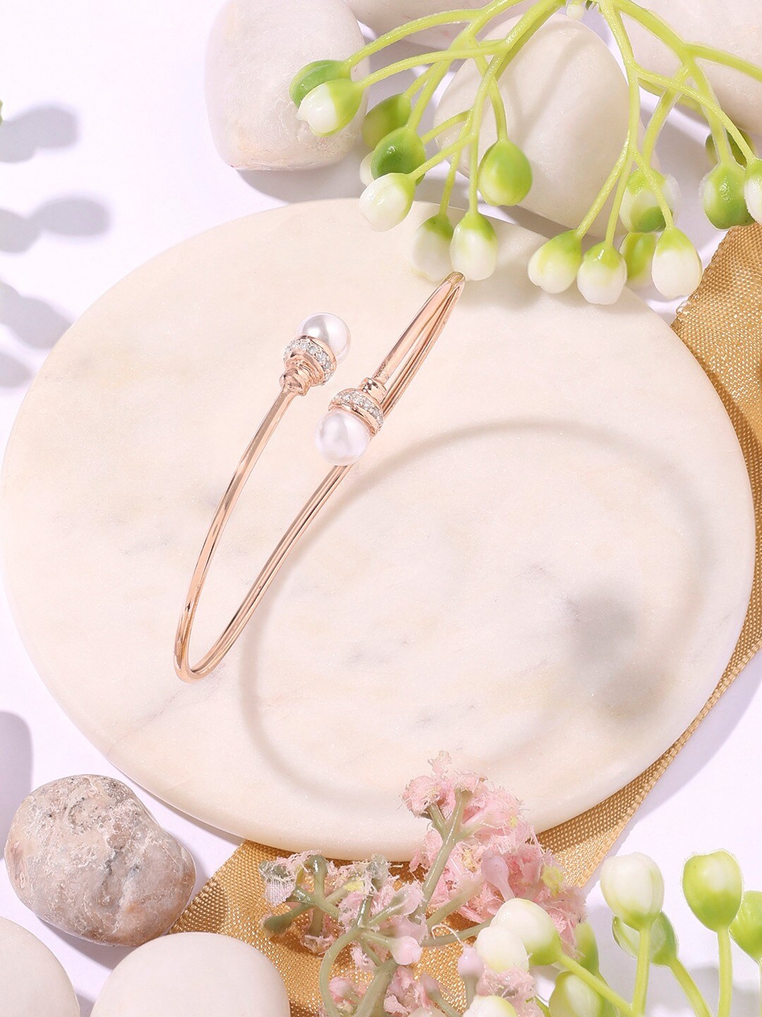 

AMI Rose Gold Plated Kada Bracelet