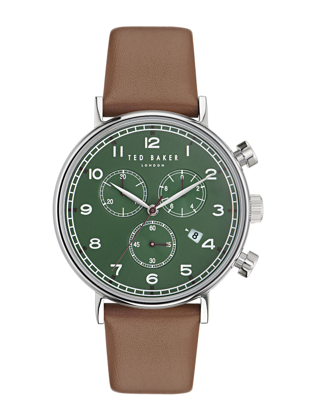 

Ted Baker Men Leather Bracelet Style Straps Analogue Watch BKPBAF3039I, Green