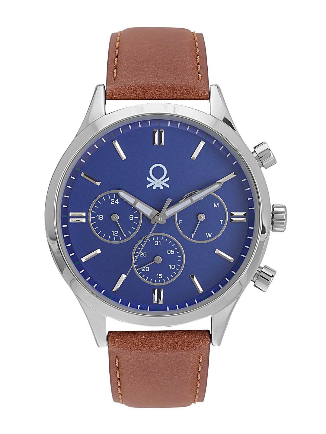 

United Colors of Benetton Men Leather Straps Analogue Watch UWUCG0003, Blue
