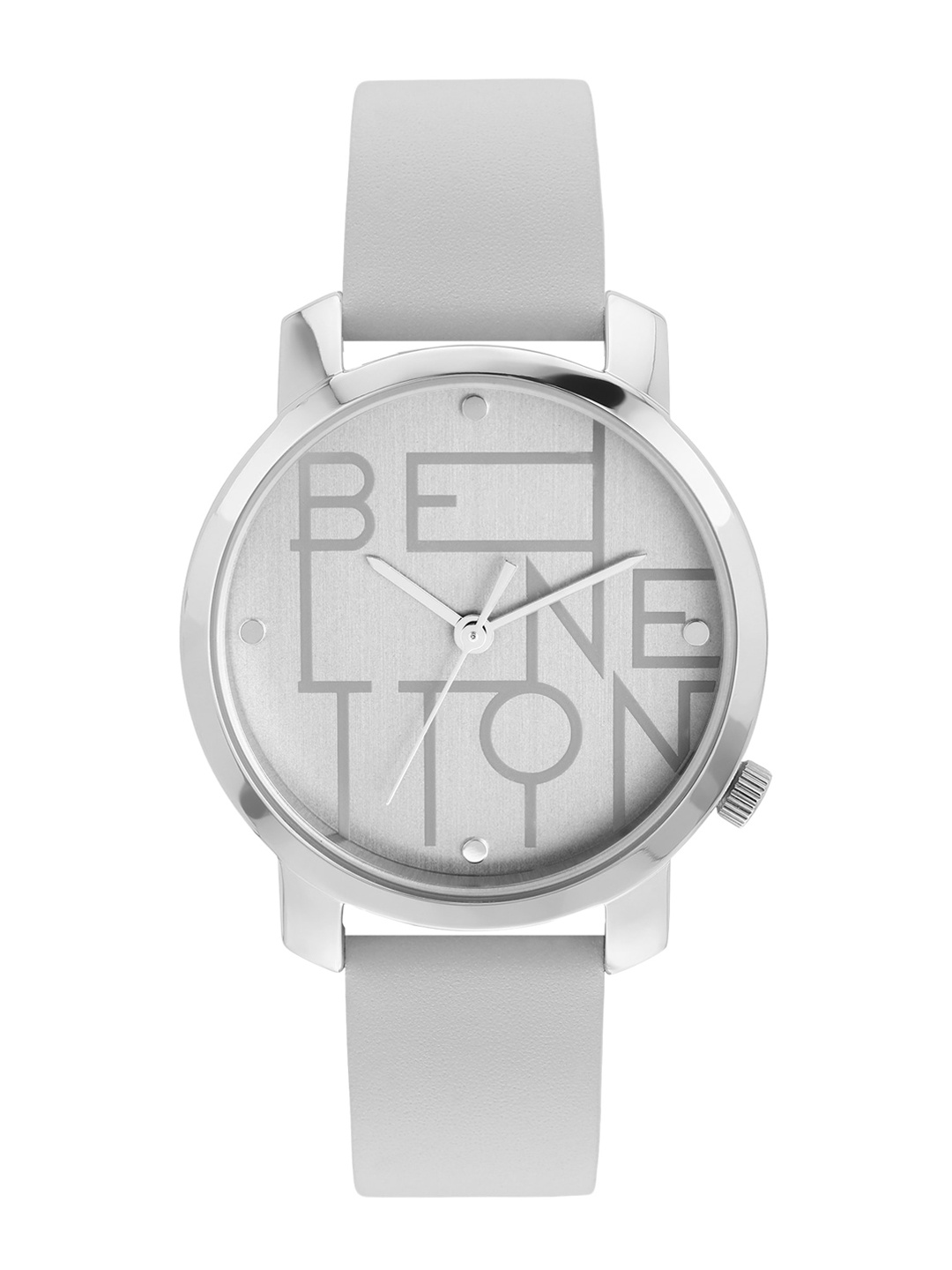 

United Colors of Benetton Women Printed Dial & Leather Straps Analogue Watch UWUCL0703, Silver