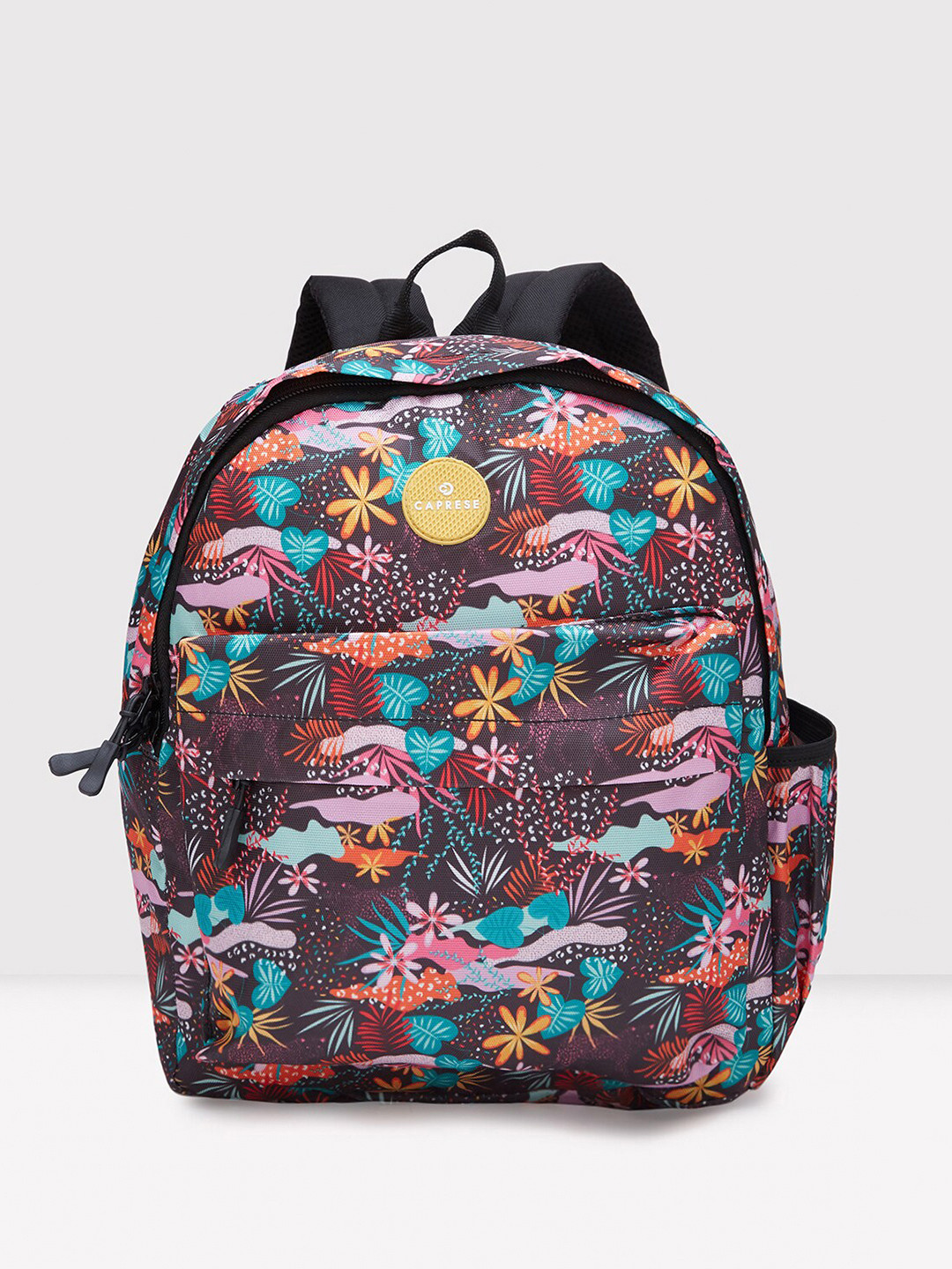 

Caprese Women Graphic Printed Backpack, Black