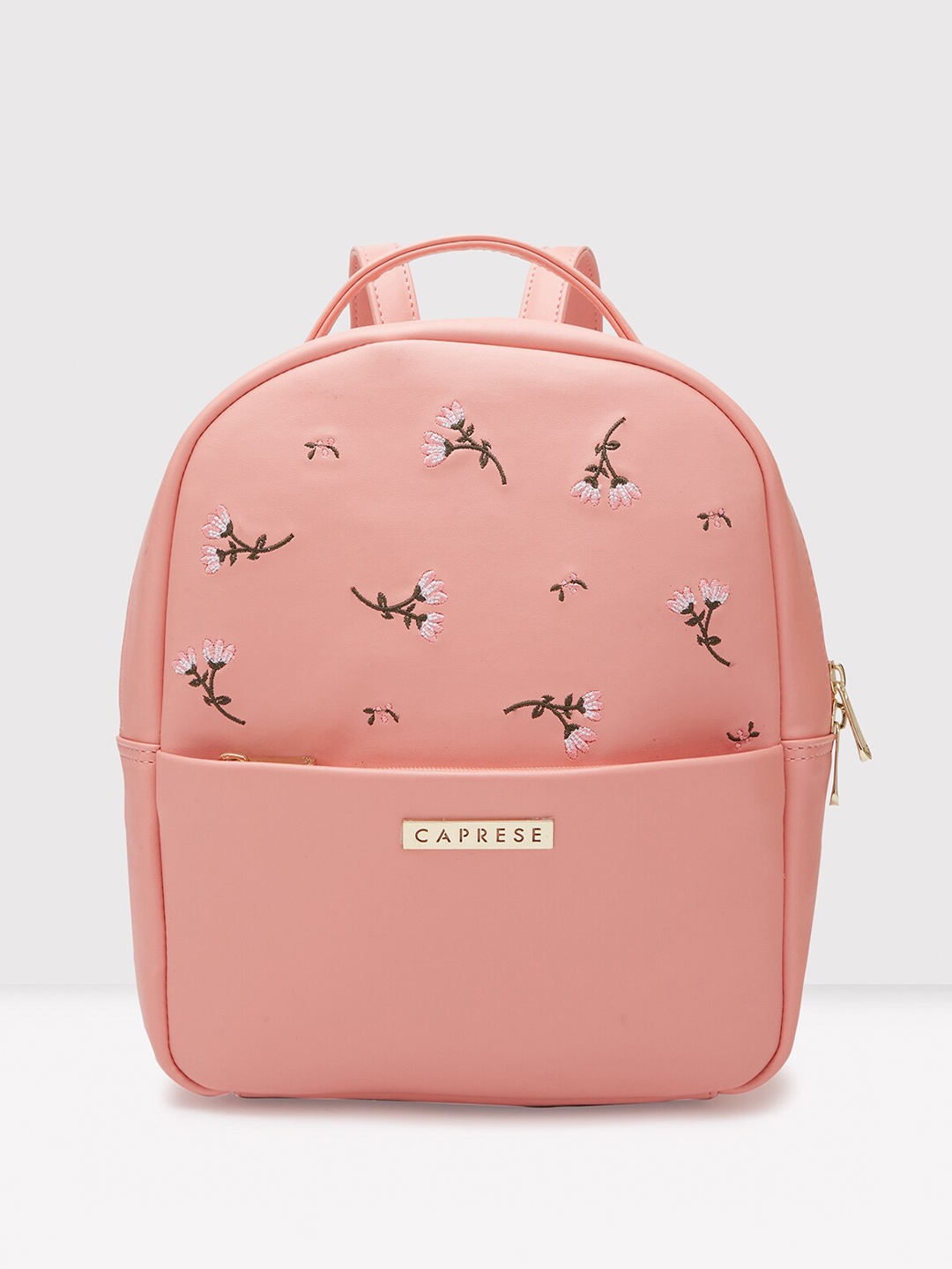 

Caprese Women Graphic Printed Backpack, Pink