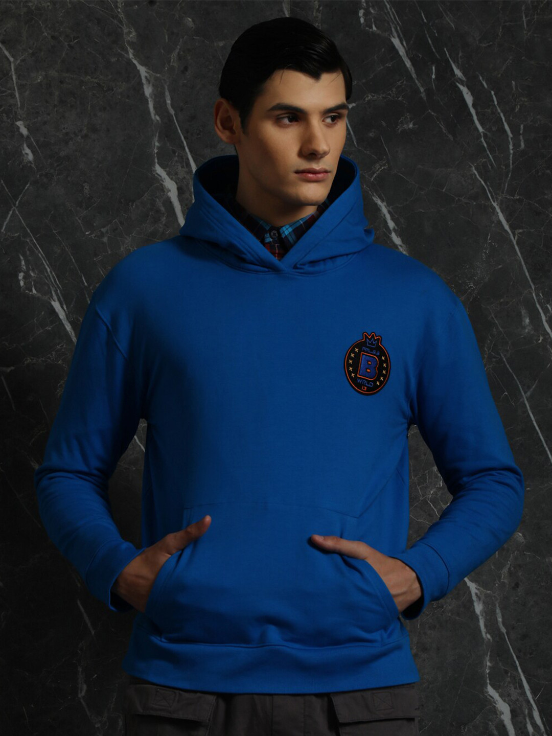 

Breakbounce Hooded Relaxed Fit Sweatshirt, Blue