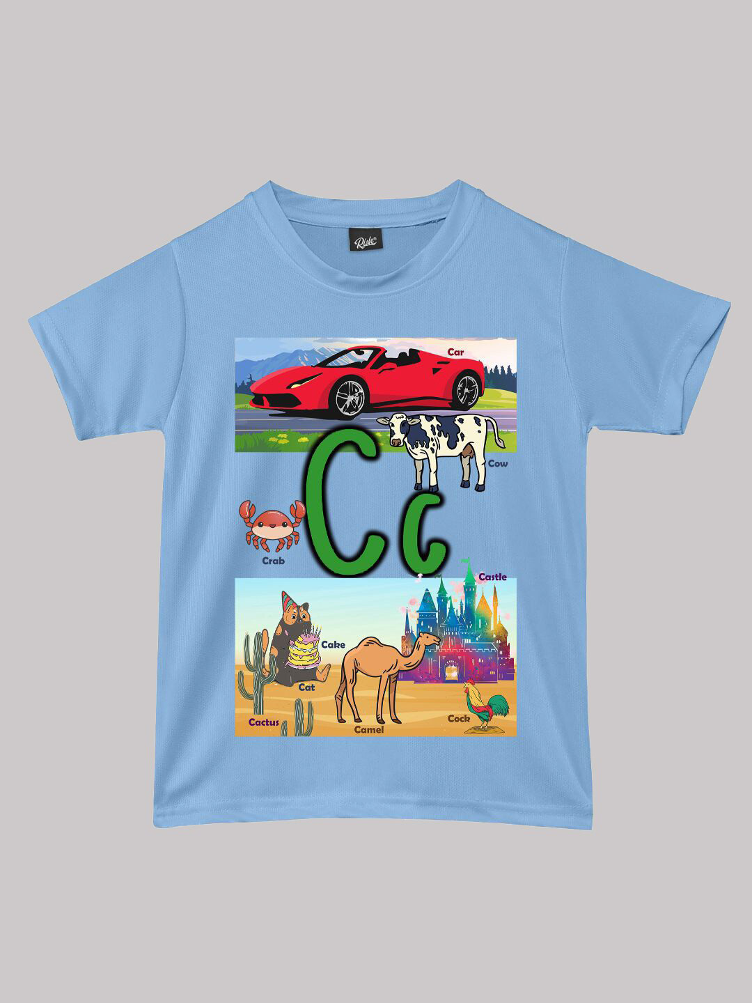 

RISH Boys Graphic Printed Round Neck T-shirt, Blue