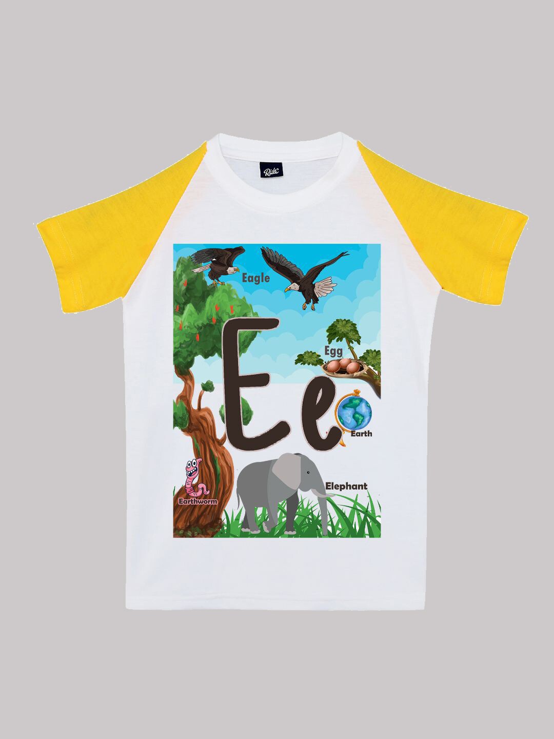 

RISH Boys Graphic Printed Cotton T-shirt, White