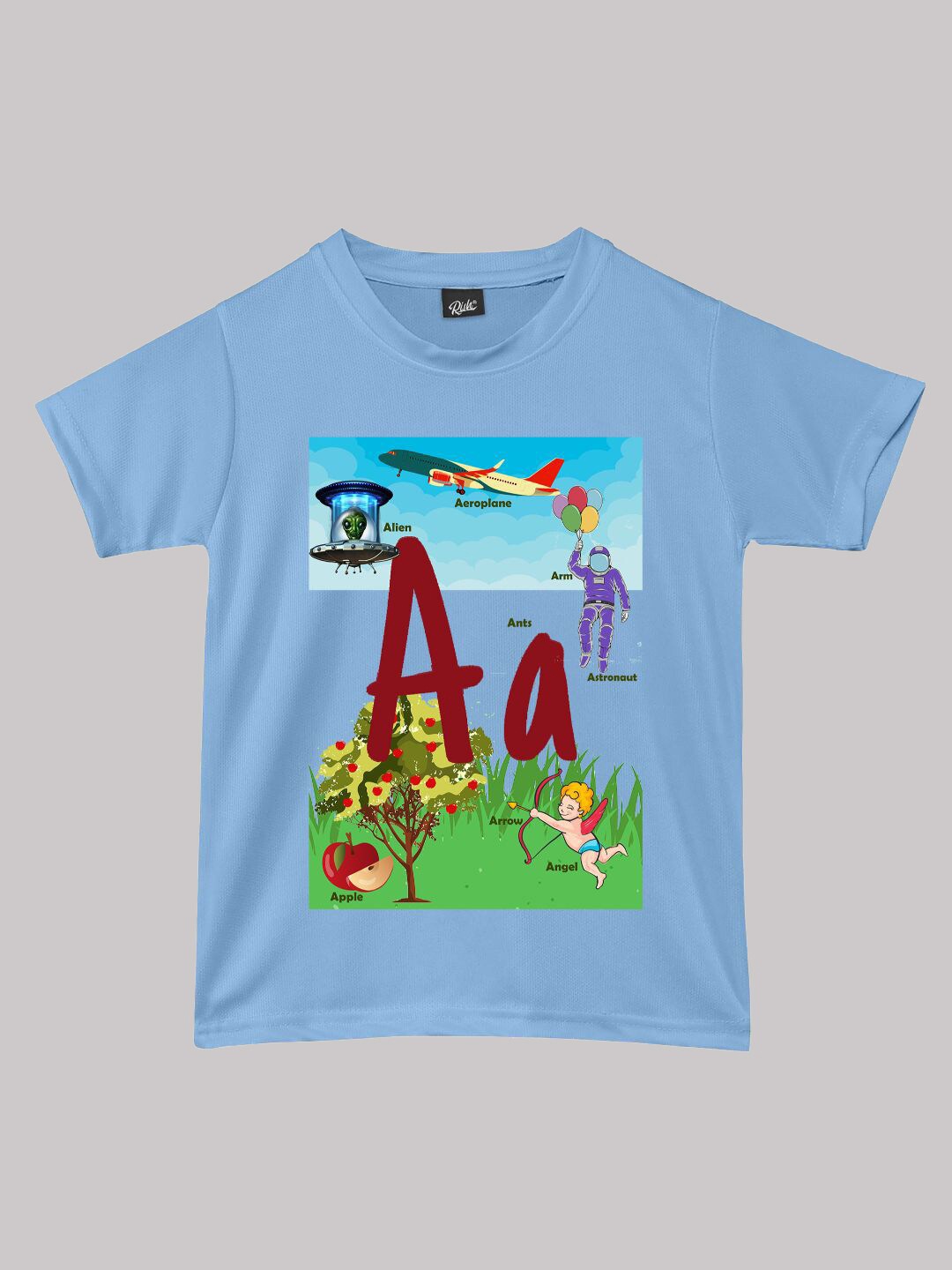 

RISH Boys Graphic Printed Short Sleeves T-shirt, Blue