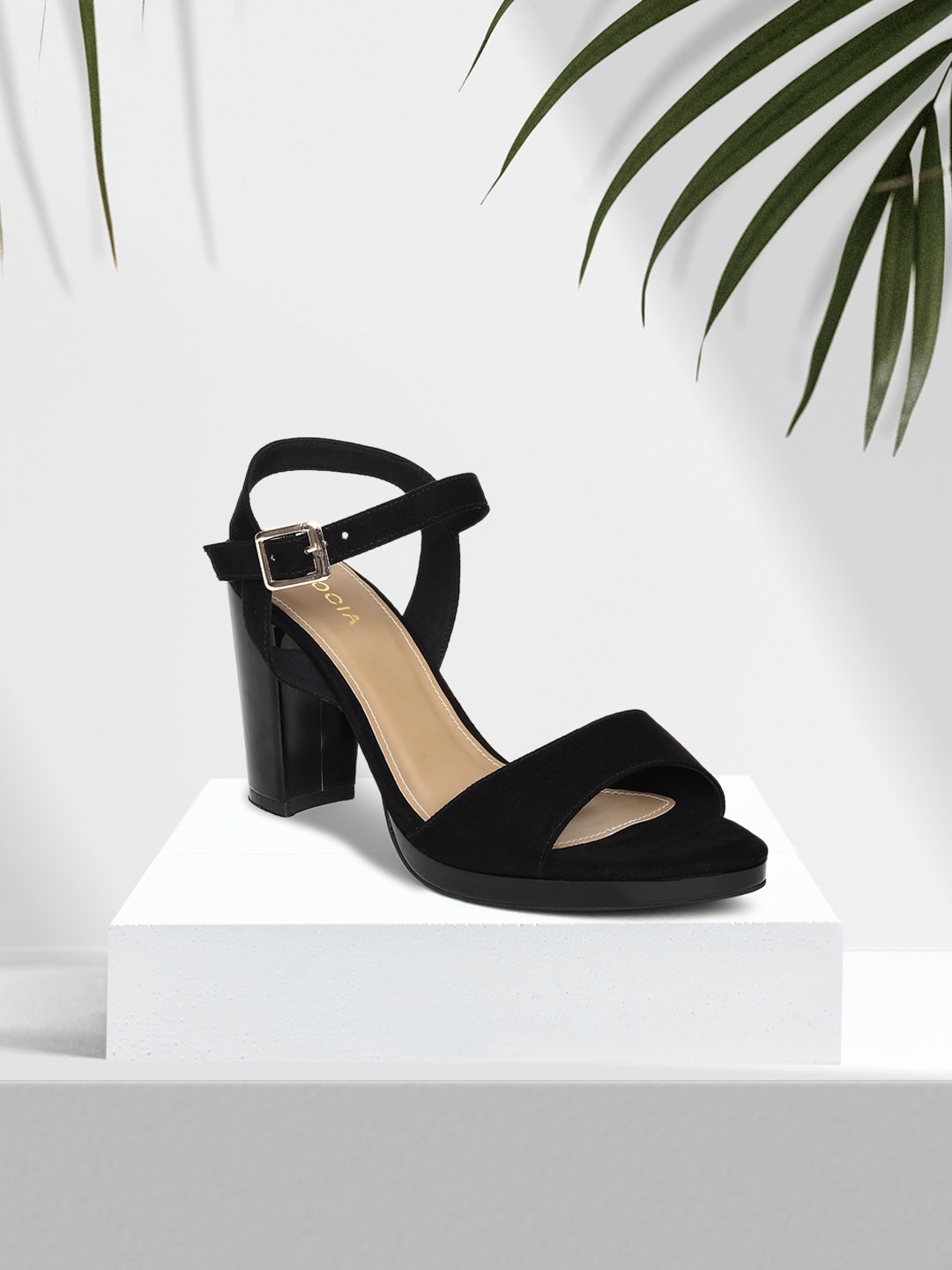 

Rocia Women Black Solid Sandals