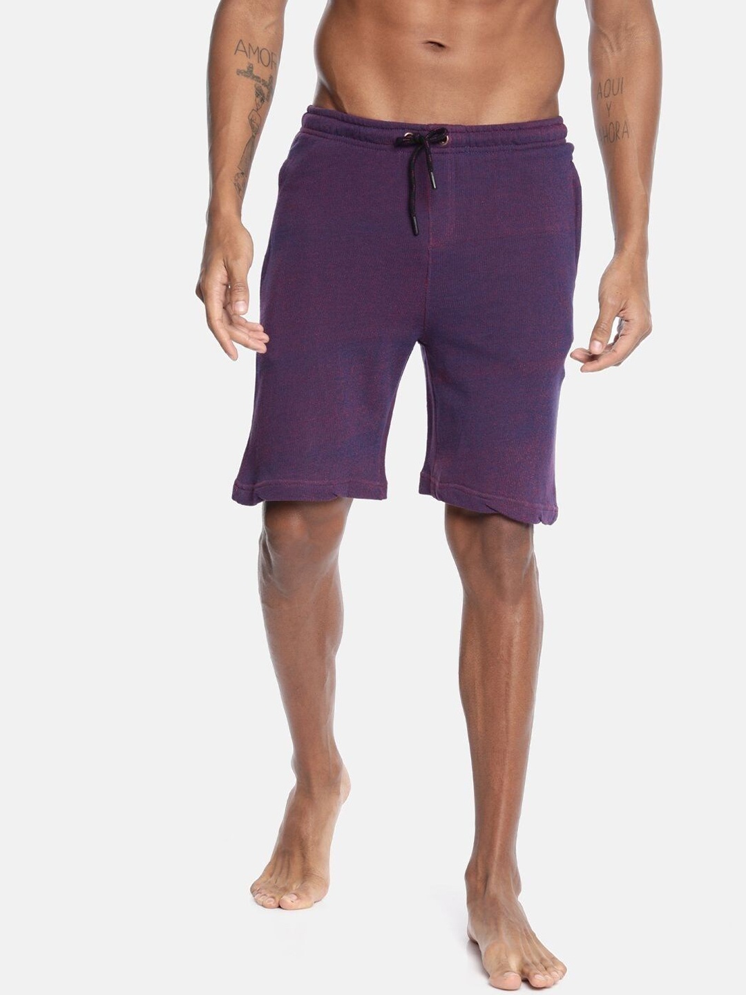 

Bareblow Men Outdoor Cotton Shorts, Purple