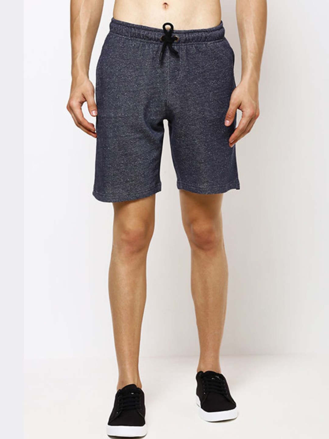 

Bareblow Men Mid-Rise Knee Length Cotton Regular Shorts, Grey