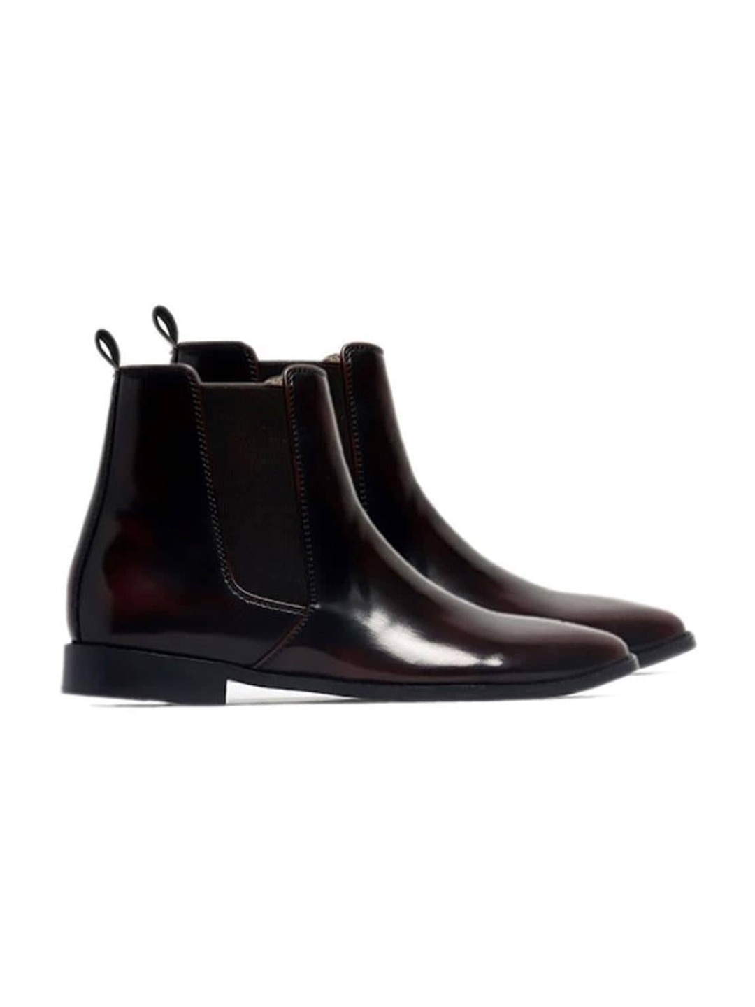 

GRIFFIN Men Mid Top Chelsea Boots, Maroon
