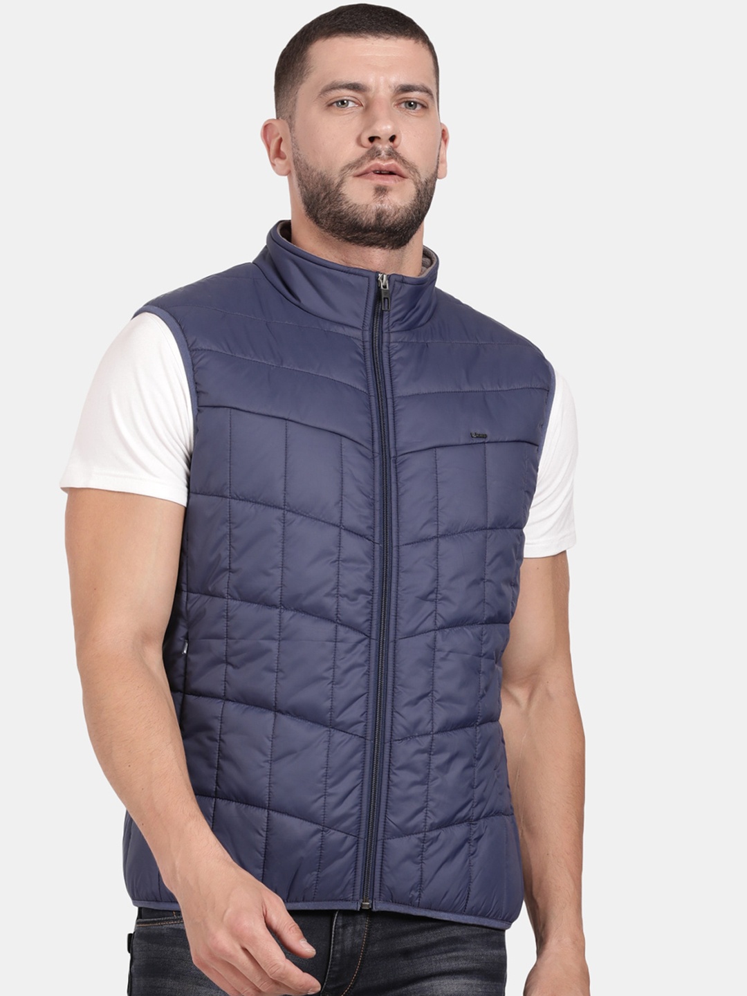 

t-base Mock Collar Insulator Padded Jacket, Blue