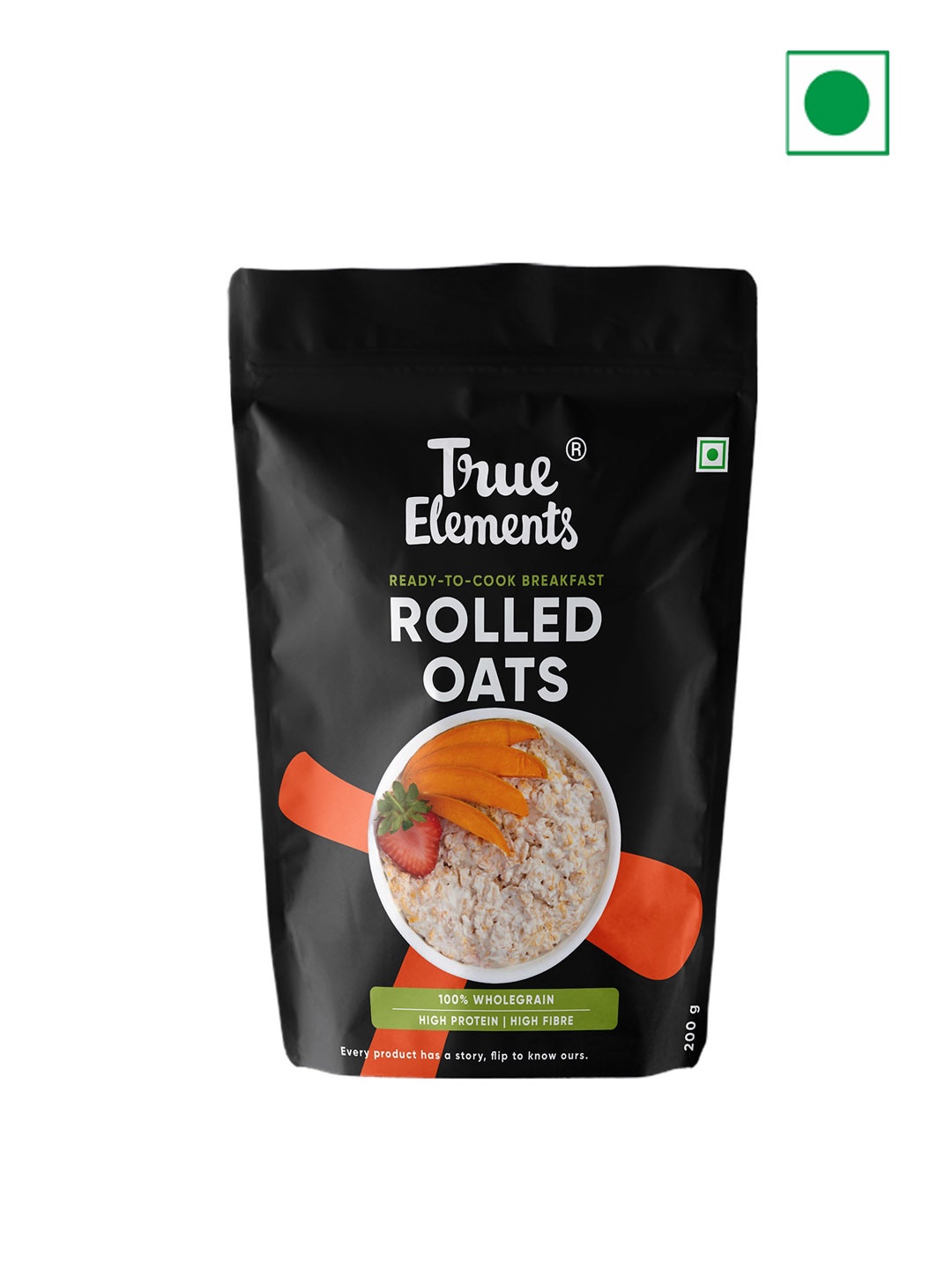 

True Elements Rolled Oats- 200 gm, Black