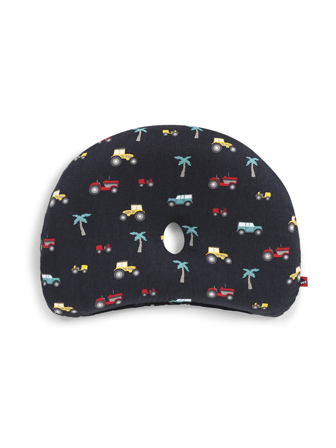 

VEA Kids Navy Printed D-Shape Sleep Pillow, Navy blue