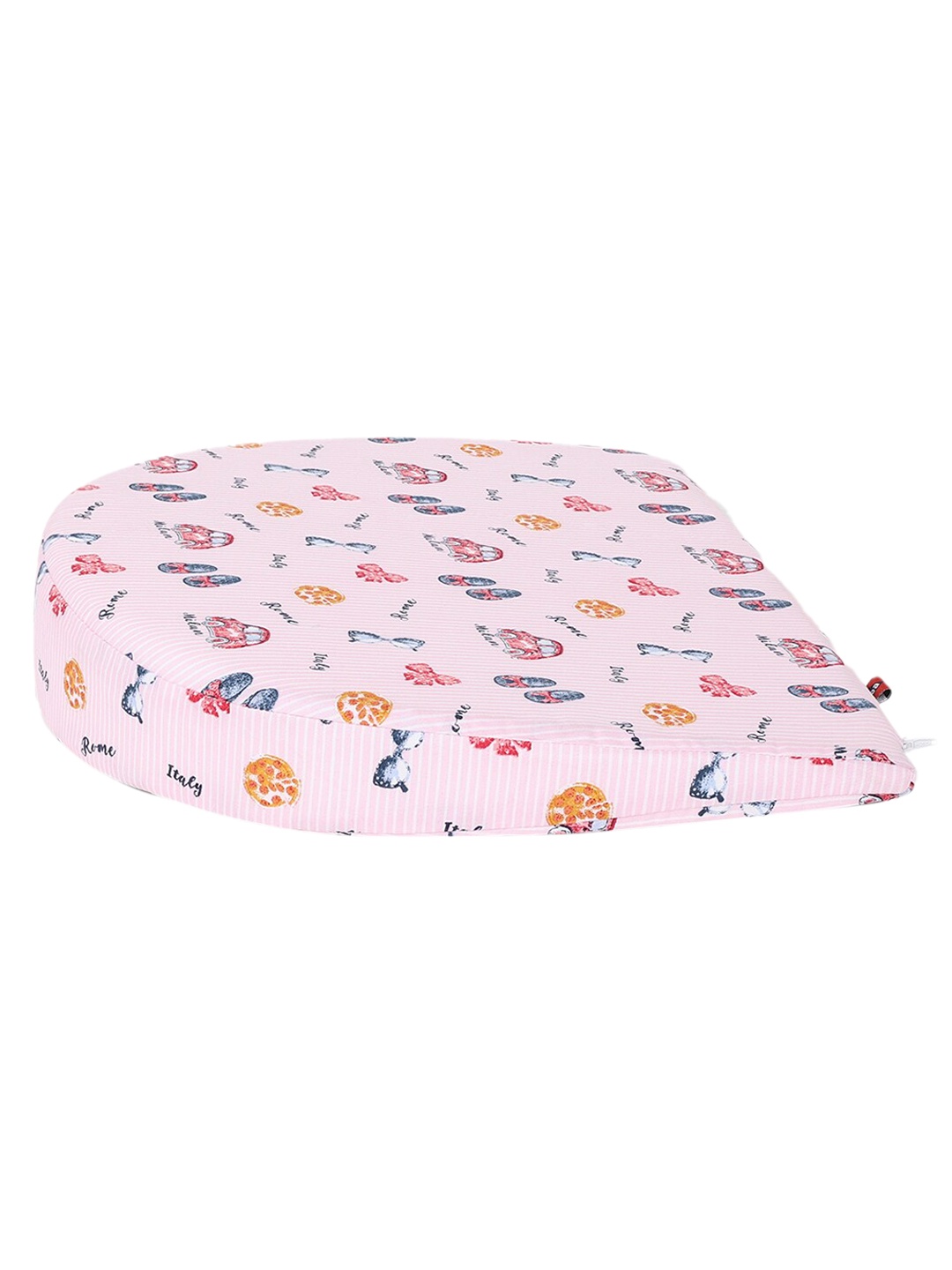 

VEA Kids Pink & Yellow Conversational Printed Baby Pillow