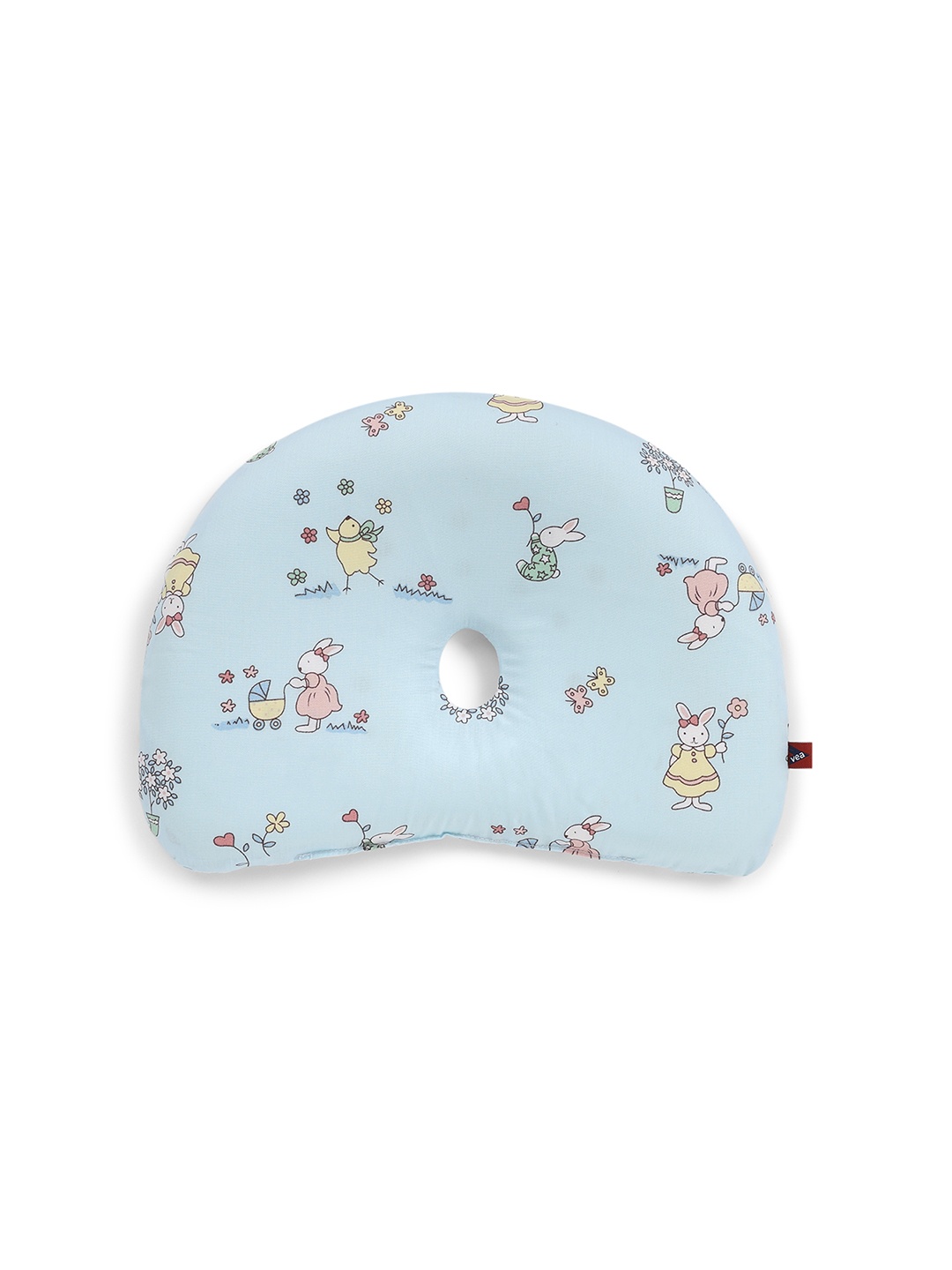 

VEA Kids Blue & Yellow Graphic Printed D-Shape Pillow