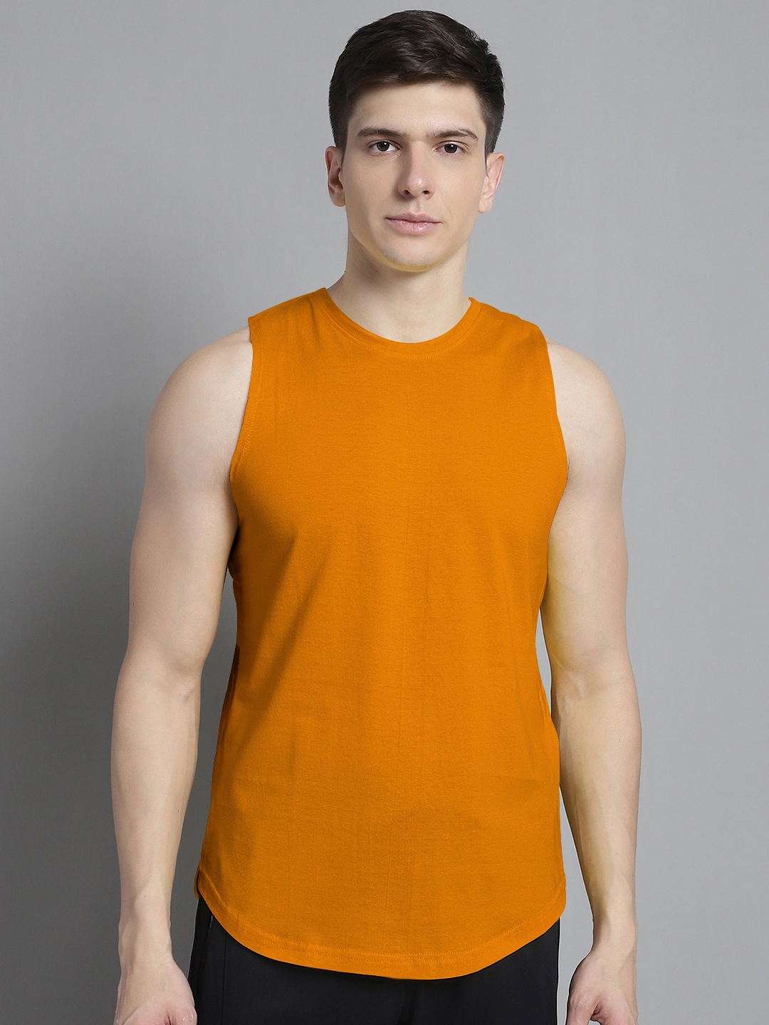 

FBAR Bio Wash Pure Cotton Gym Vest, Mustard