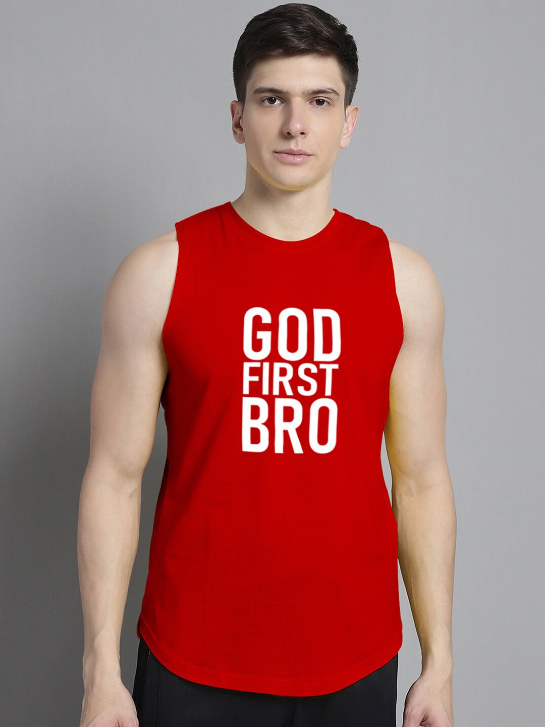 

FBAR Printed Bio-Wash Pure Cotton Innerwear Vests 1011FBAE396-03-XS, Red