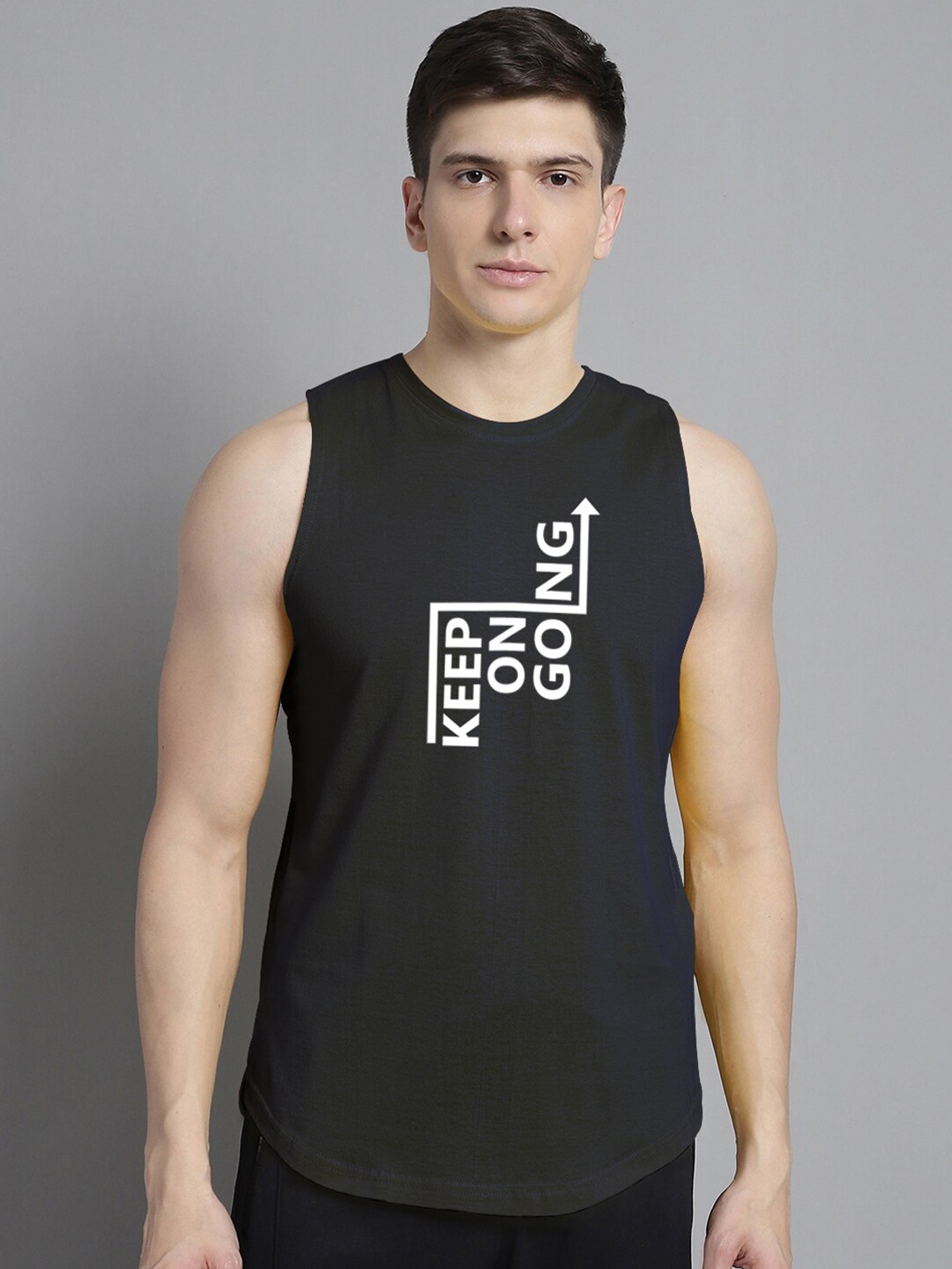 

FBAR Printed Pure Cotton Innerwear Vest 1011FBAE400-17-XS, Navy blue