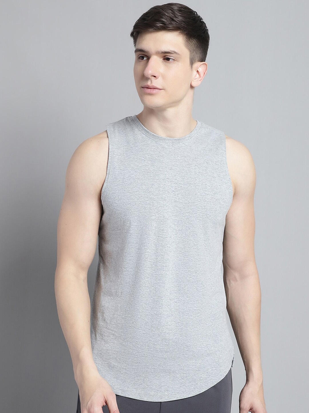 

FBAR Bio-Wash Pure Cotton Gym Vest, Grey