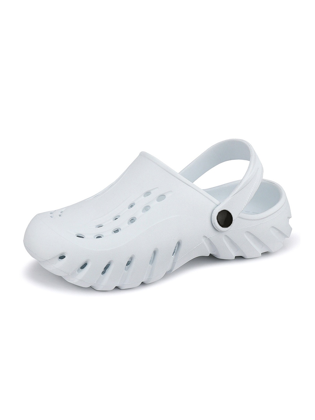 

BERSACHE Men Self Design Lightweight Clogs, White