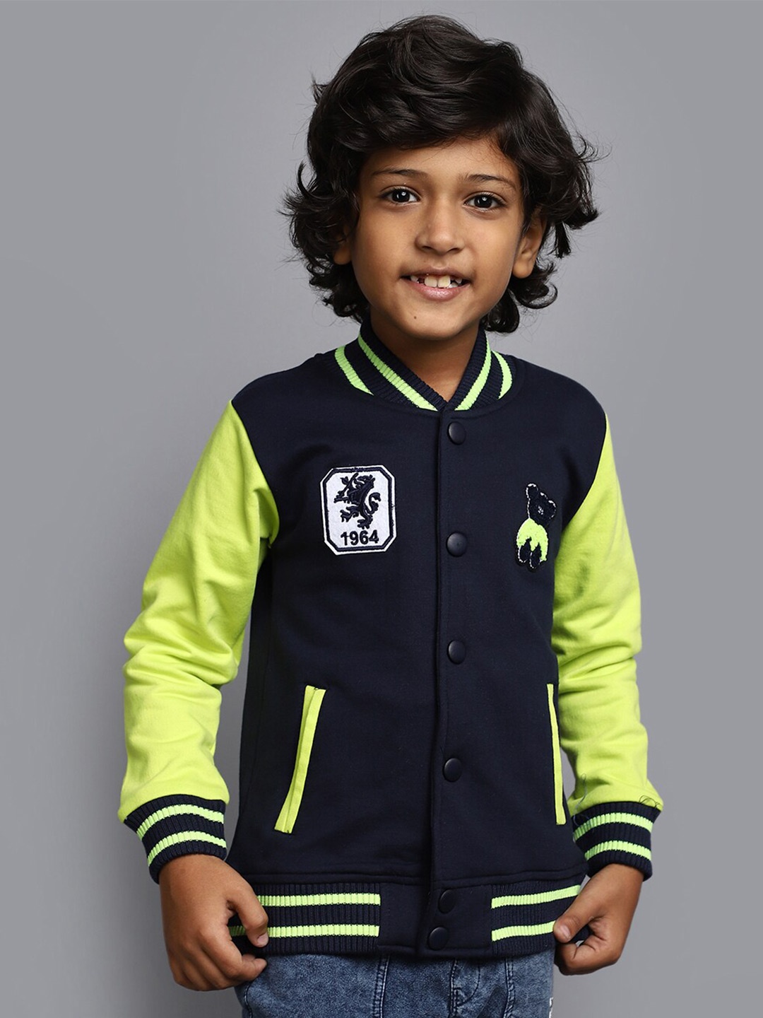 

V-Mart Boys Mock Collar Long Sleeves Sweatshirt, Blue