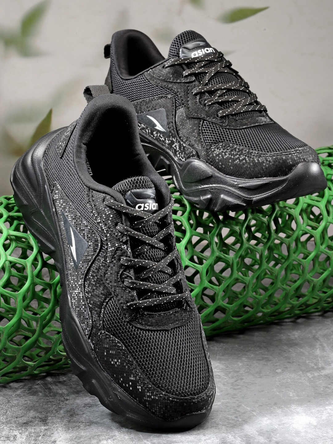

ASIAN Women BLOSSOM-05 Running Shoes, Black