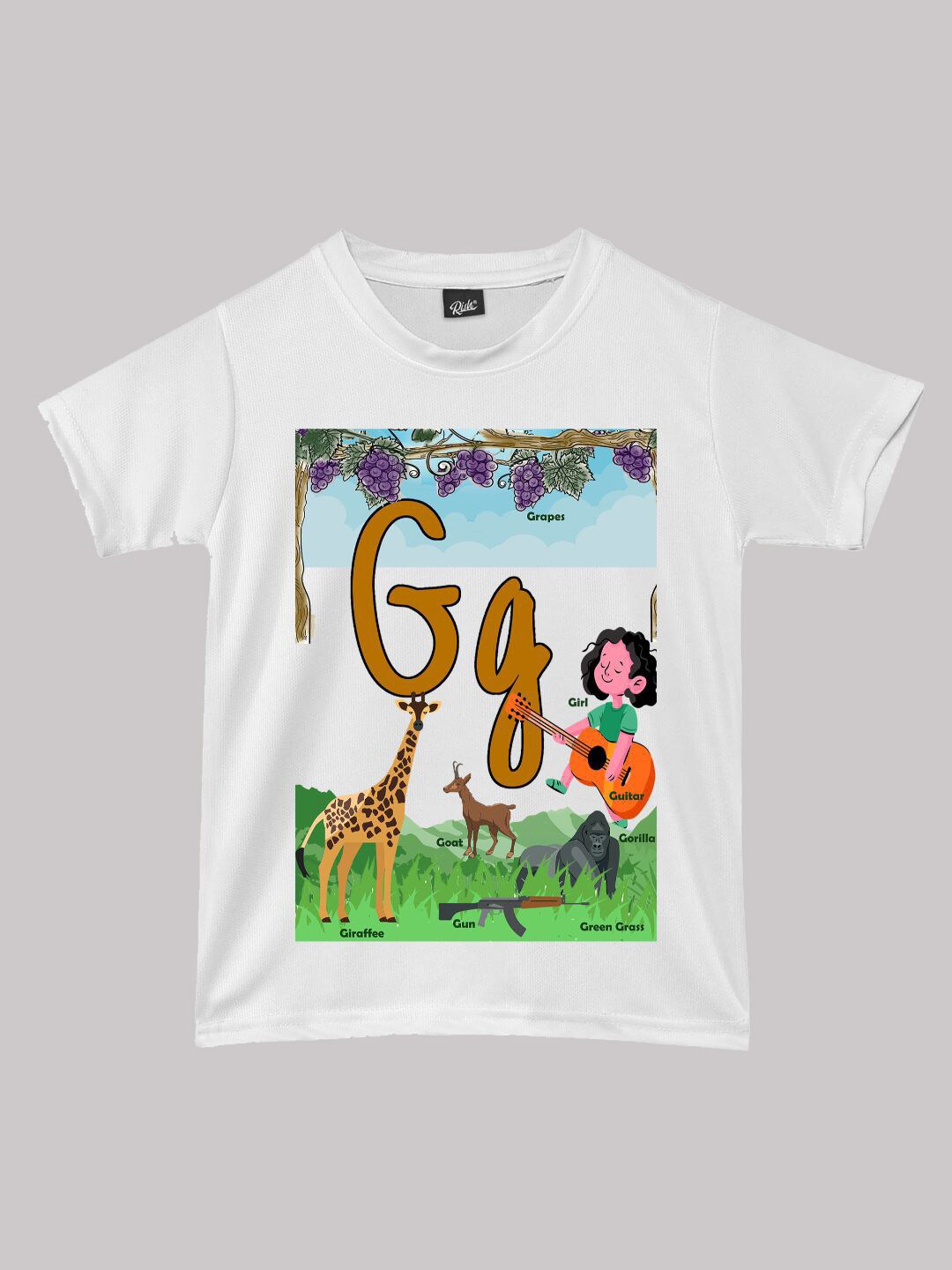 

RISH Boys Graphic Printed Round Neck T-shirt, White
