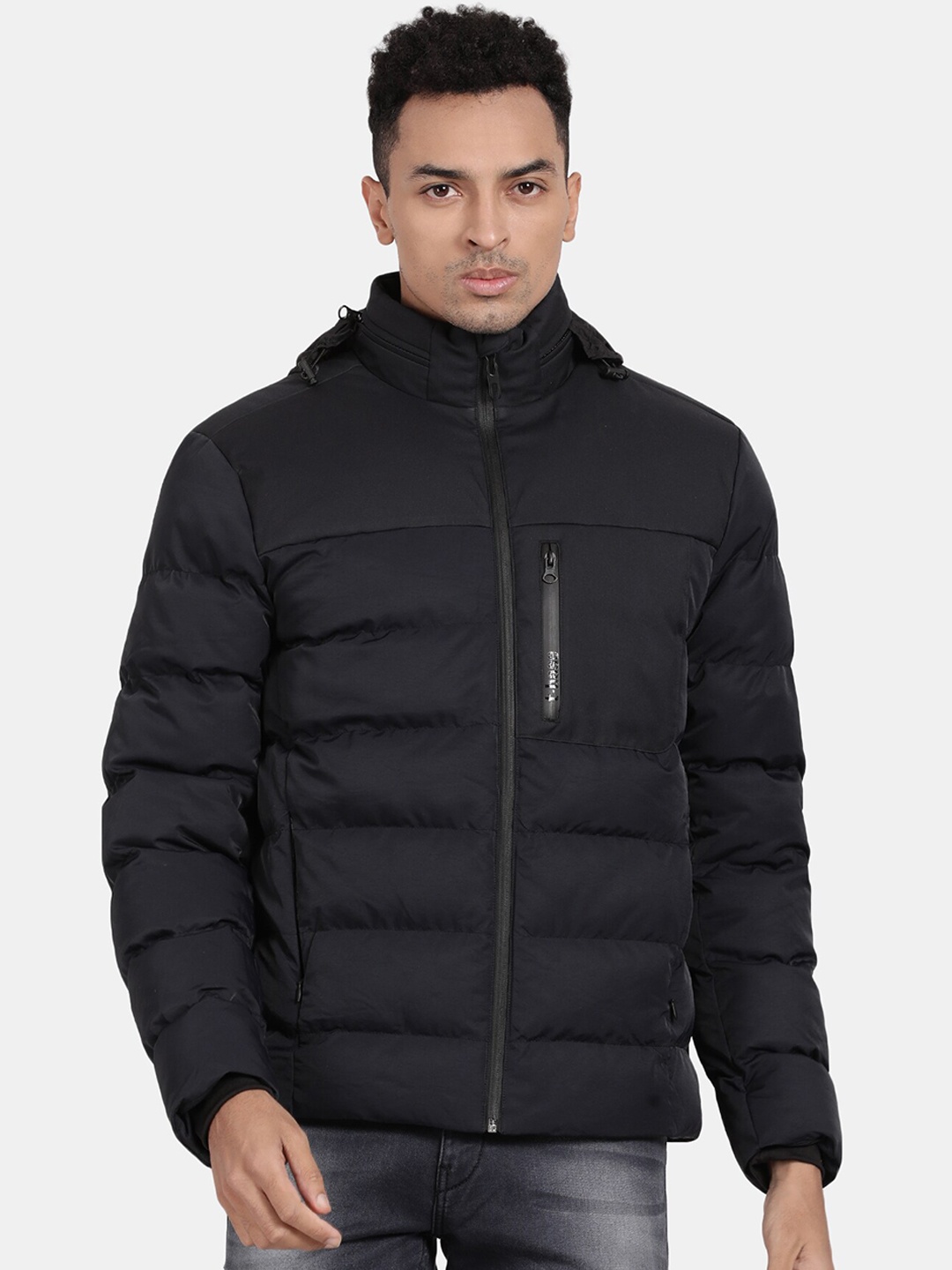 

t-base Hooded Insulated Puffer Jacket, Navy blue