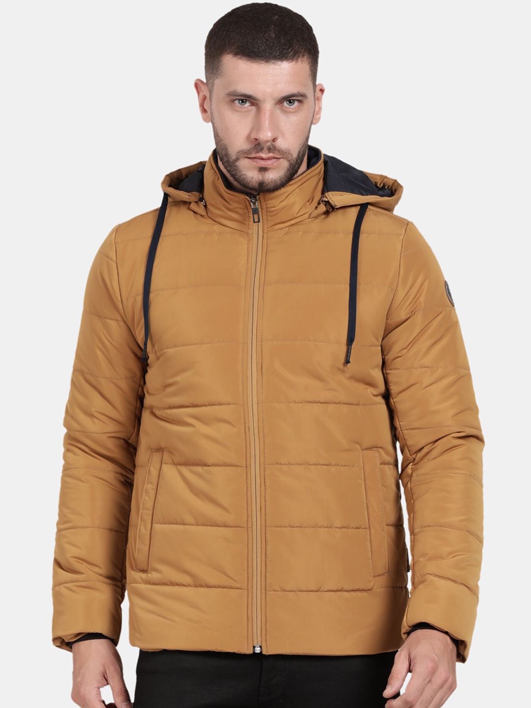 

t-base Hooded Bomber Jacket, Mustard