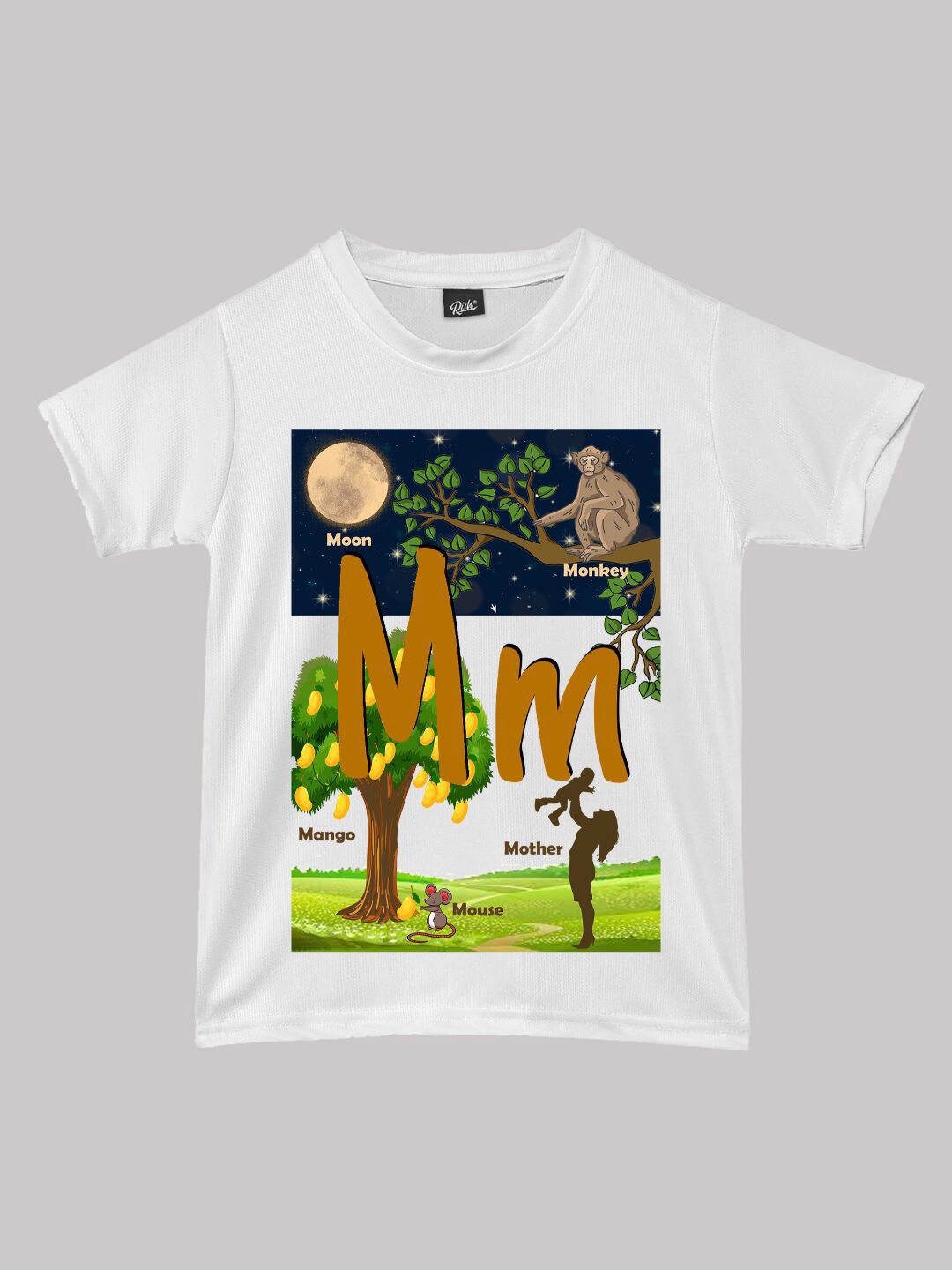 

RISH Boys Typography Printed T-shirt, White