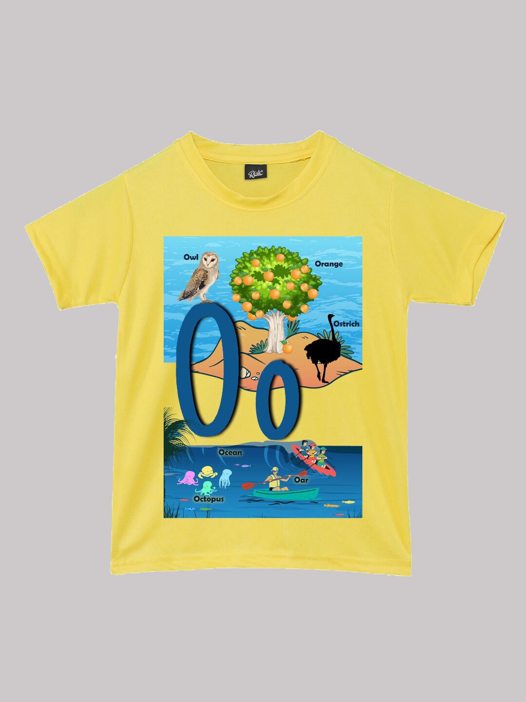 

RISH Boys Graphic Printed Round Neck T-shirt, Yellow