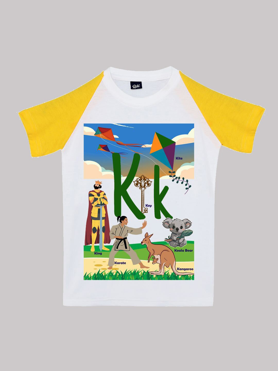 

RISH Boys Conversational Printed T-shirt, Mustard