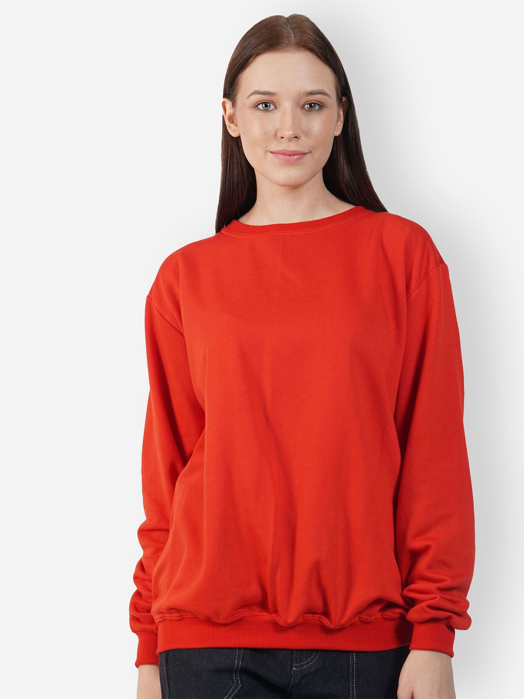 

TEEMOODS Fleece Pullover Oversized Sweatshirt, Red