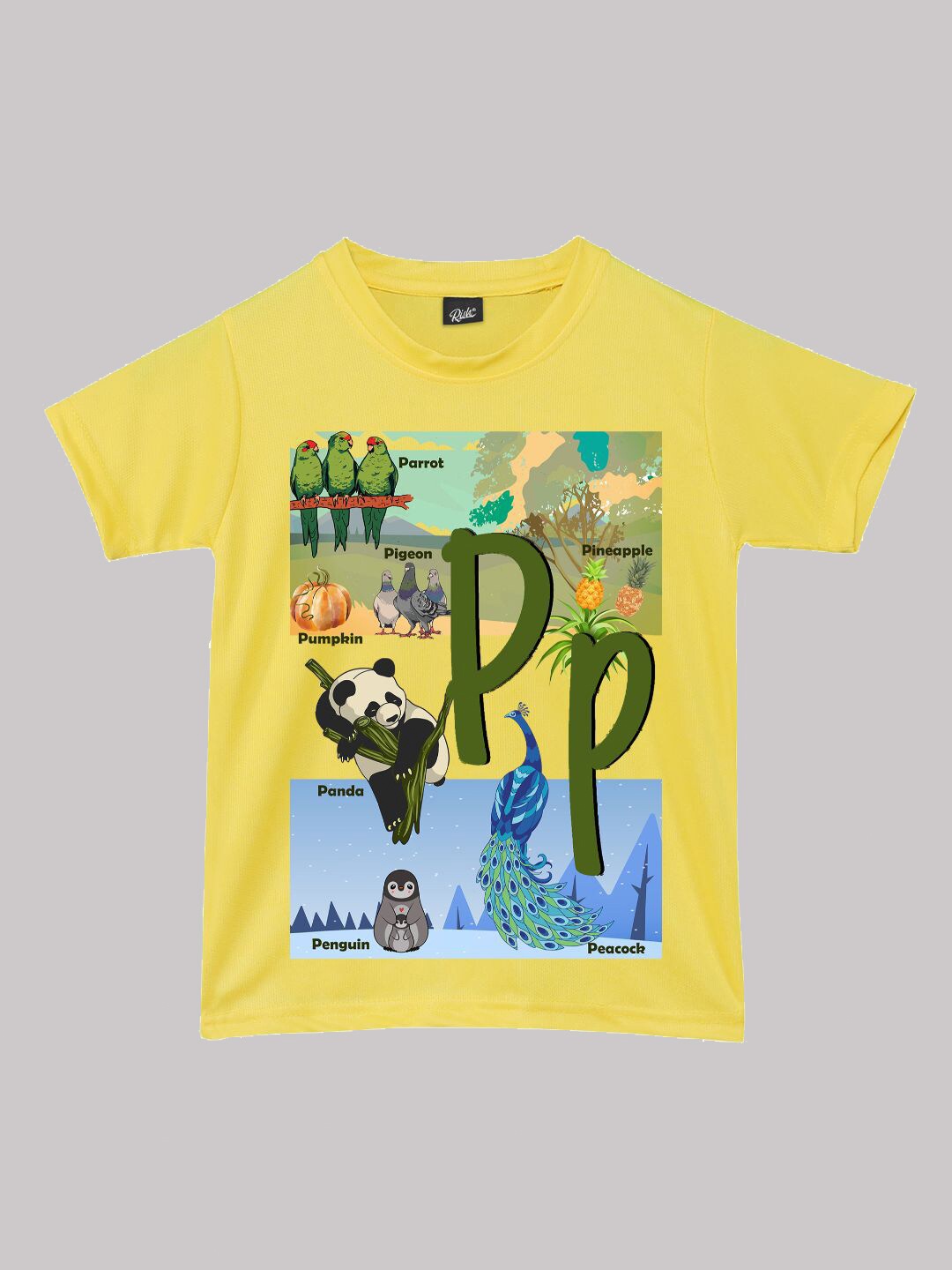 

RISH Boys Graphic Printed Round Neck T-shirt, Yellow