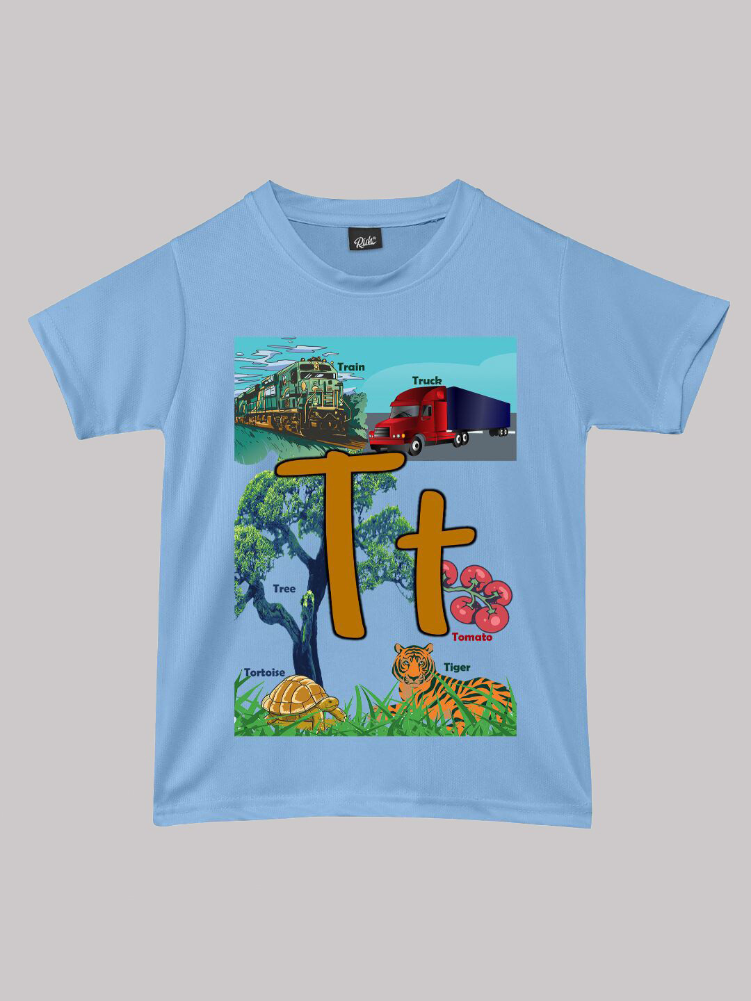 

RISH Boys Educational Printed T-shirt, Blue