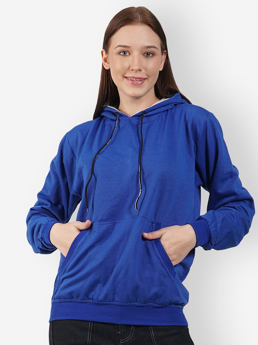 

TEEMOODS Fleece Hooded Pullover Oversized Sweatshirt, Blue